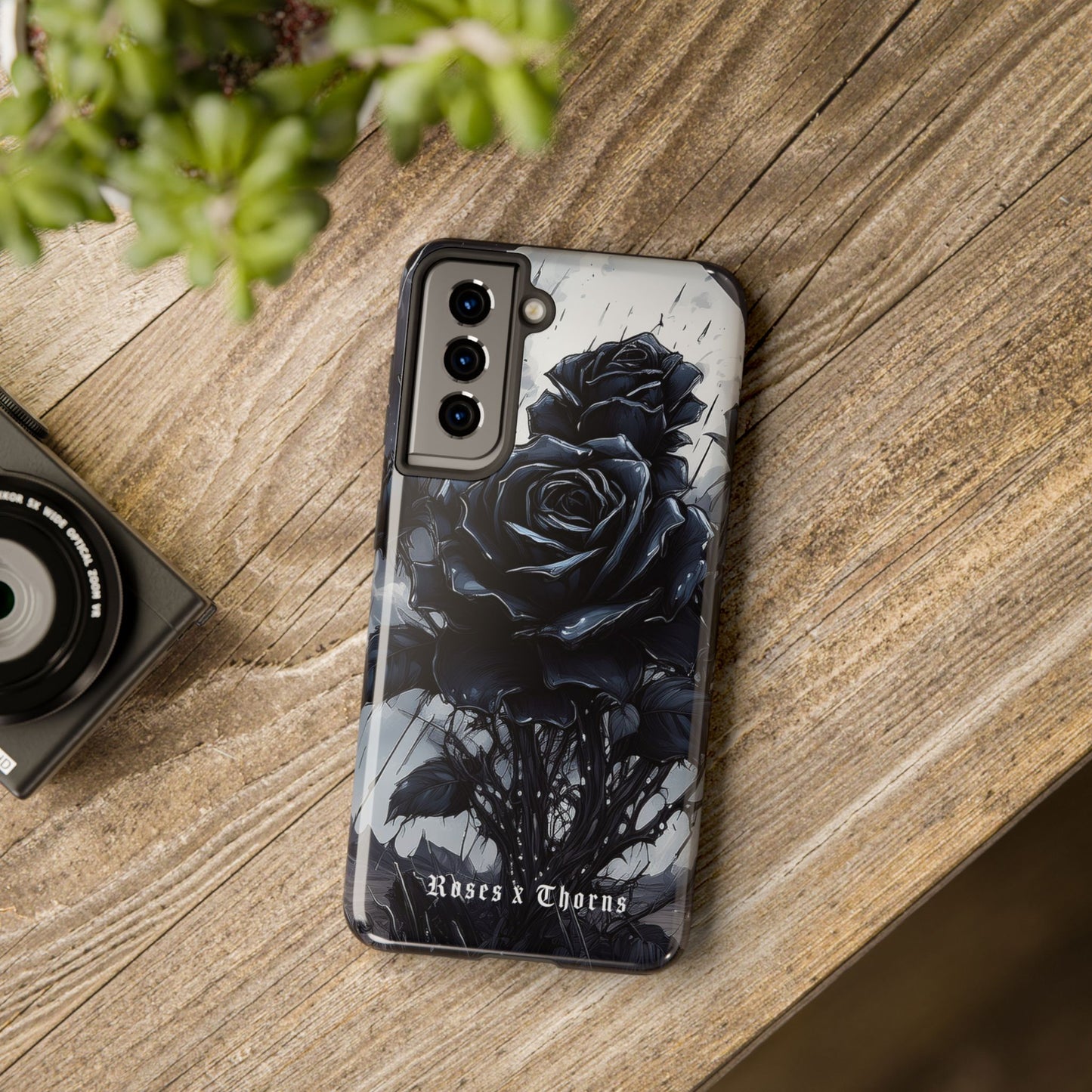 Black Desert Roses x Thorns Phone Cases