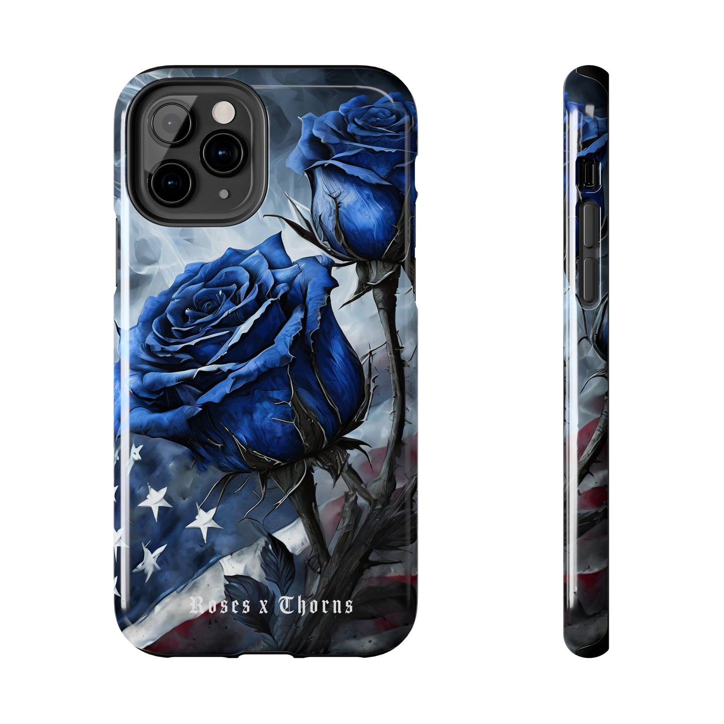 American Blue Roses x Thorns Phone Cases