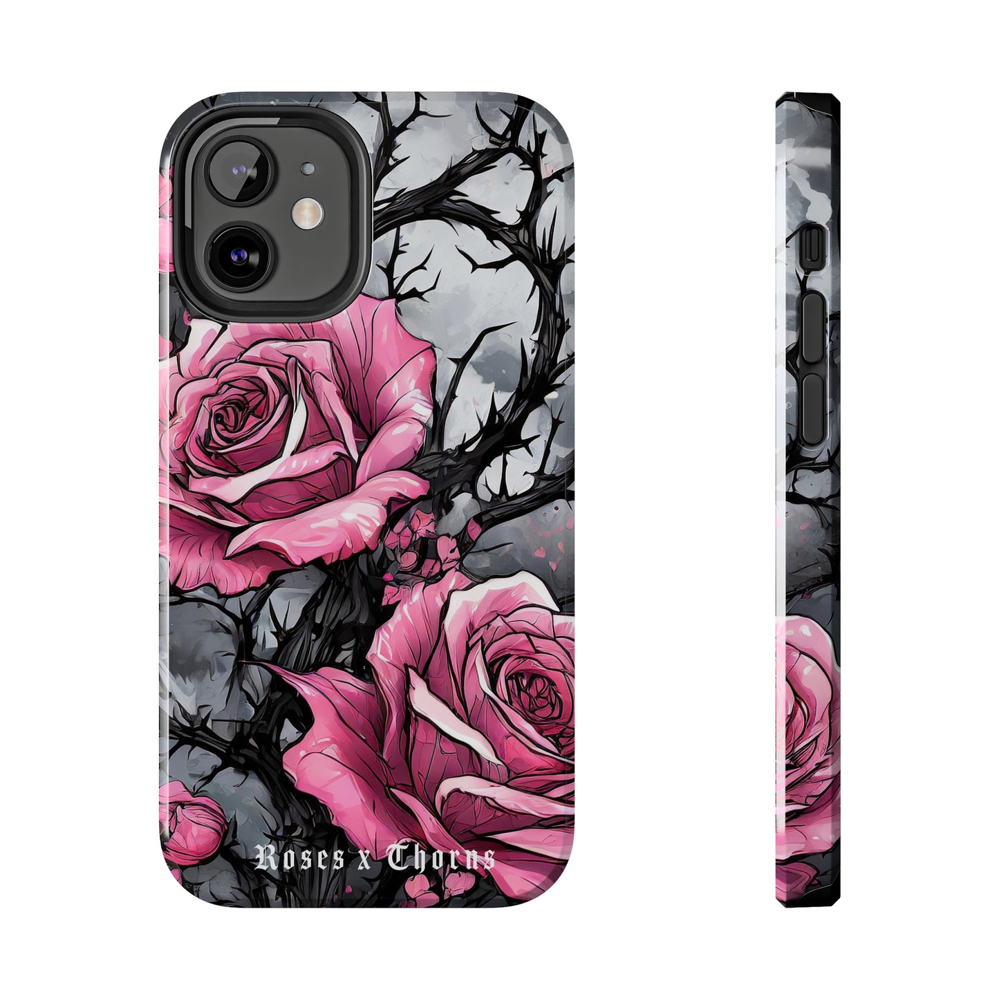 Pink Roses x Thorns Tough Phone Cases