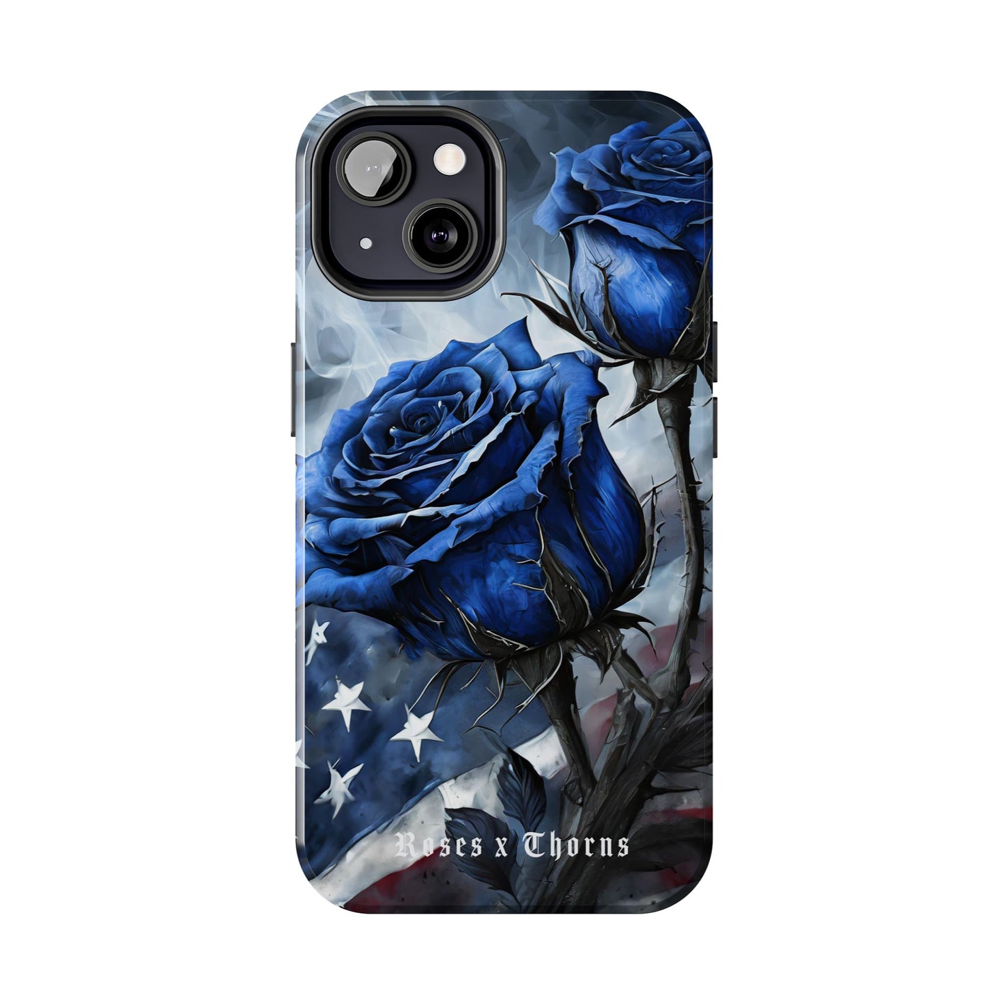 American Blue Roses x Thorns Phone Cases