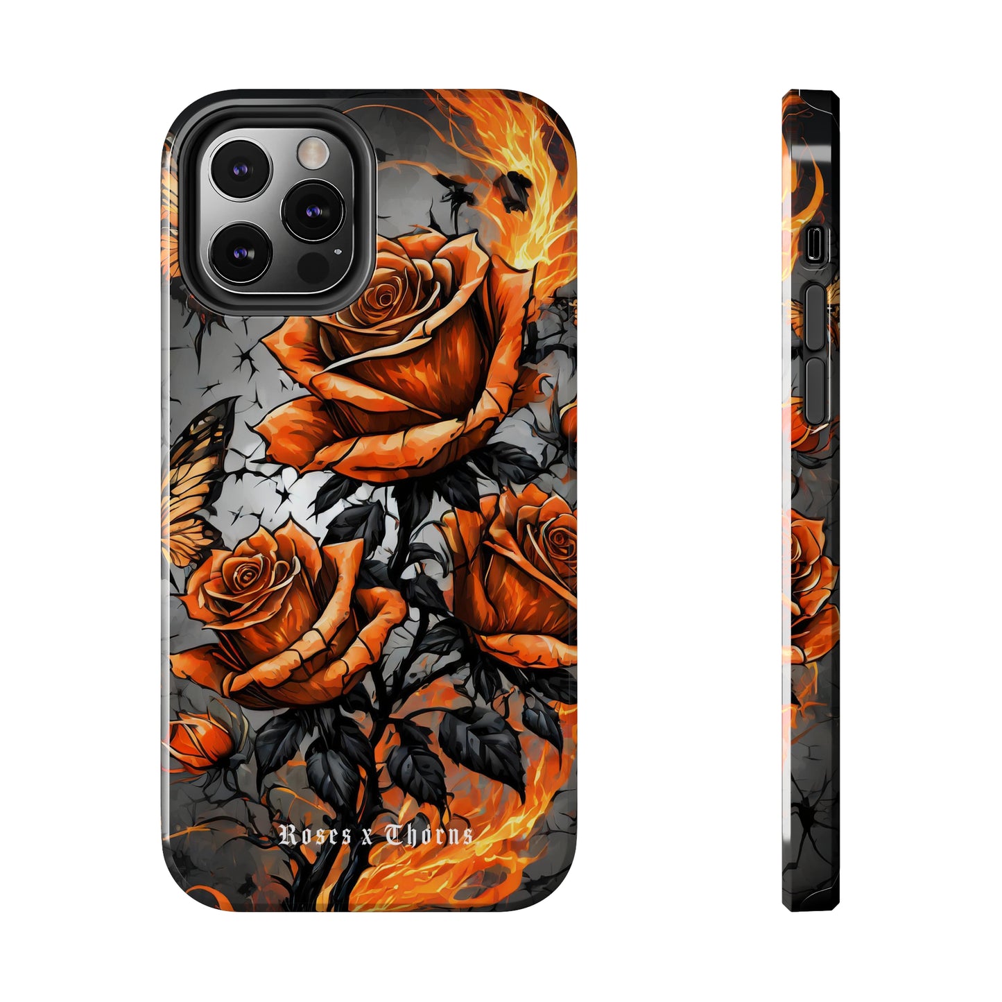 Orange Roses x Thorns Tough Phone Cases