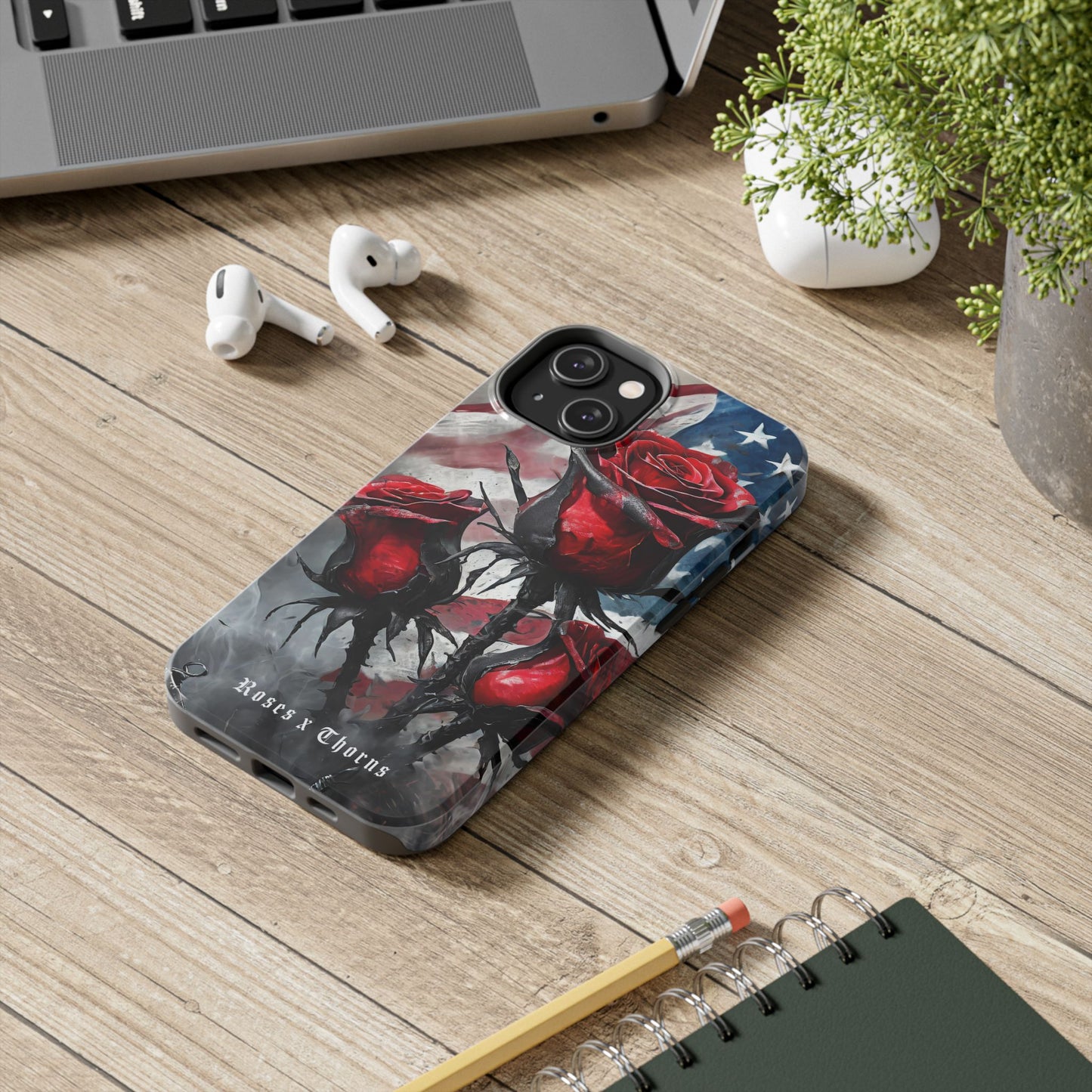 American Red Roses x Thorns Phone Cases