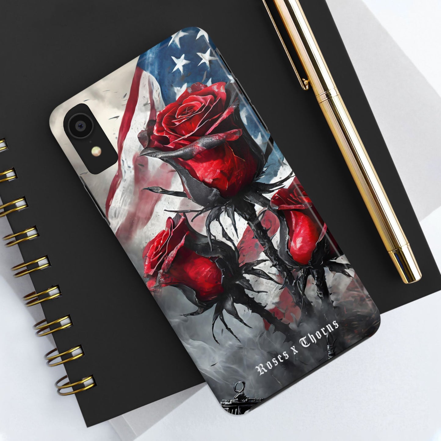 American Red Roses x Thorns Phone Cases