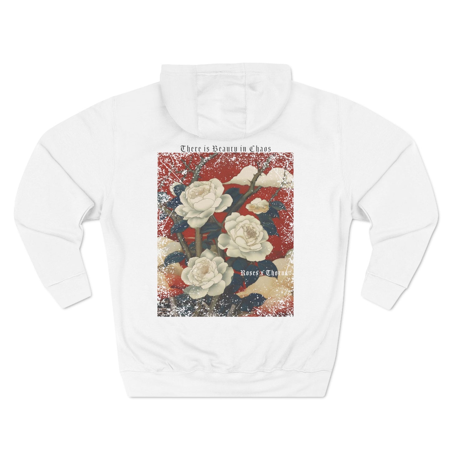 Red Sky White Roses x Thorns Fleece Hoodie