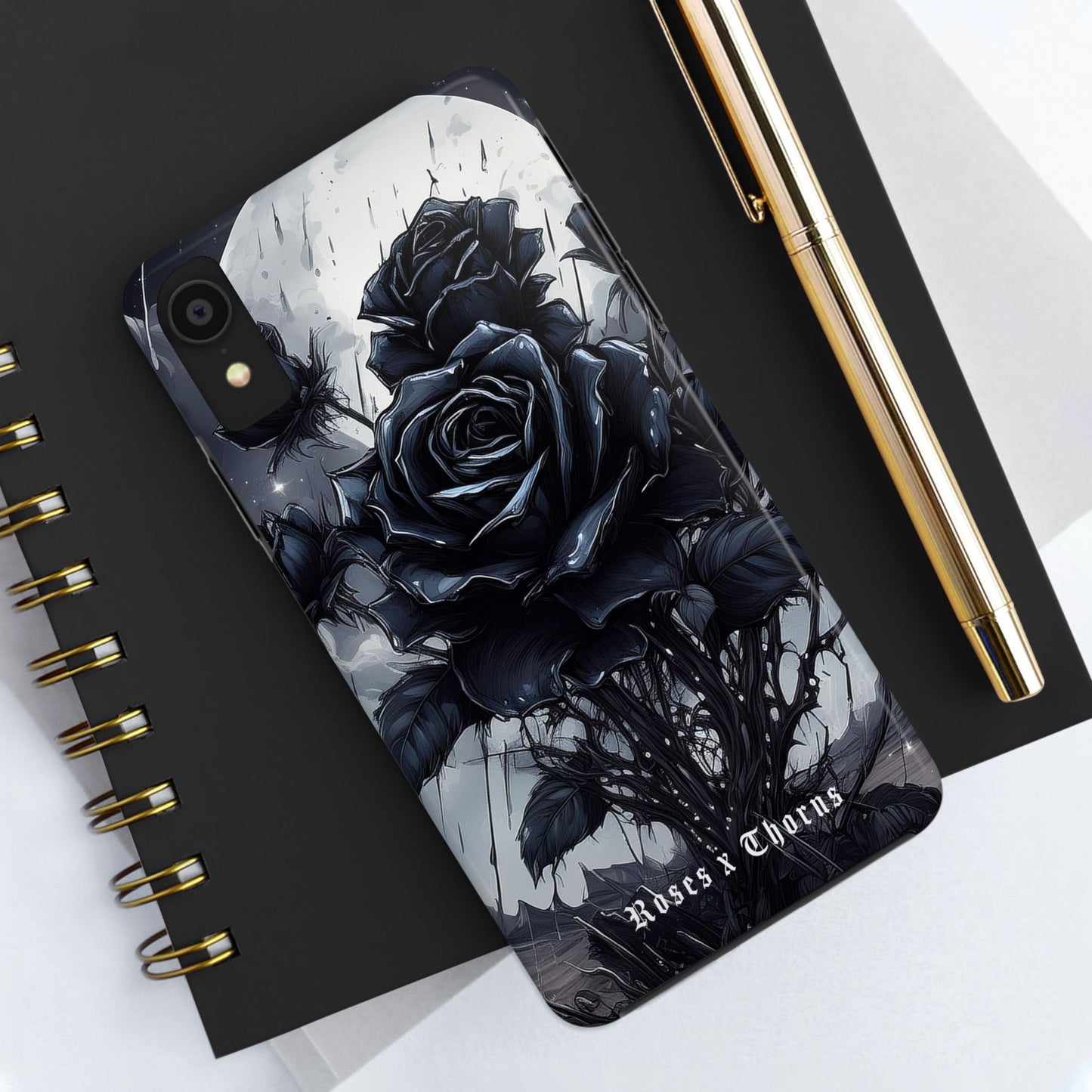 Black Desert Roses x Thorns Phone Cases