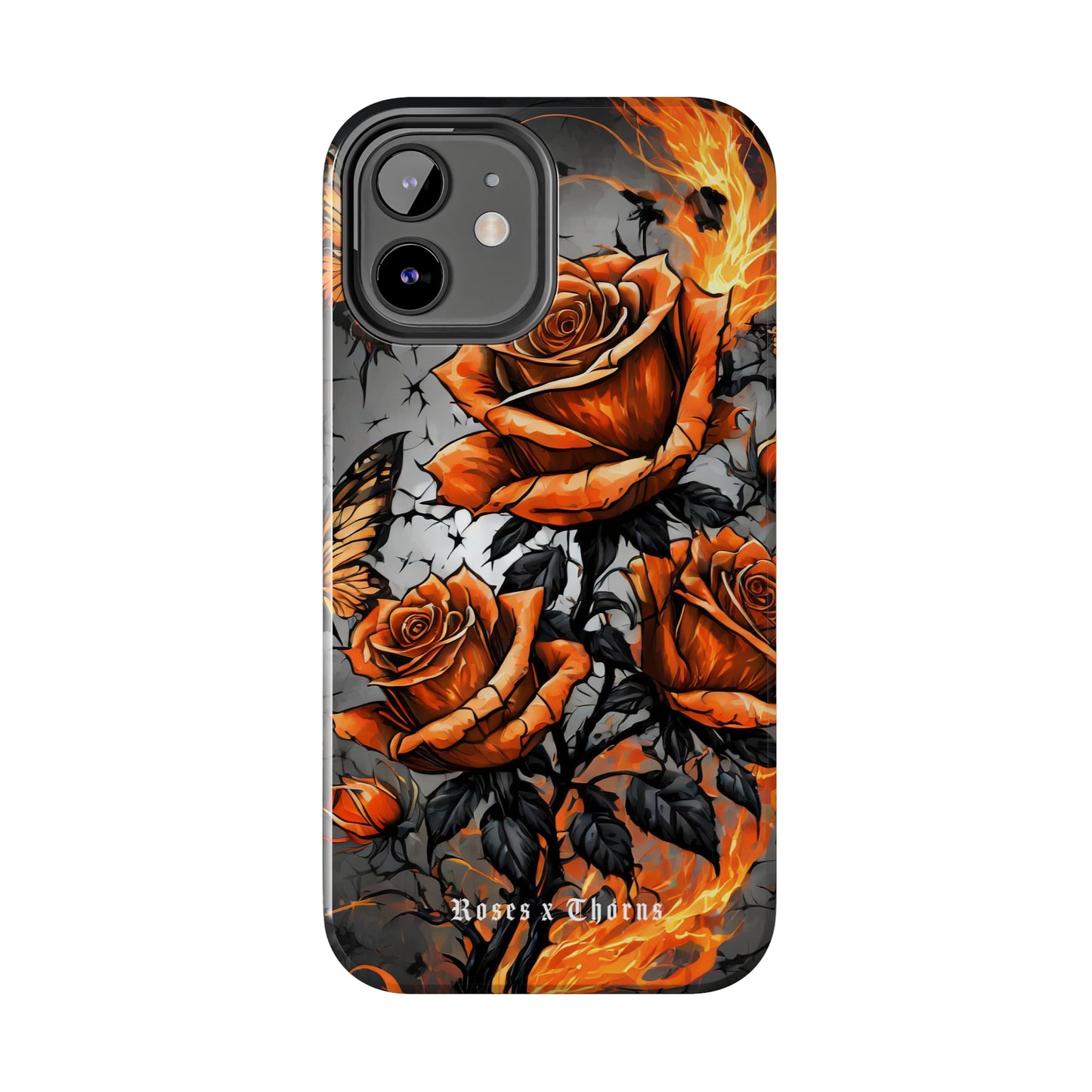 Orange Roses x Thorns Tough Phone Cases