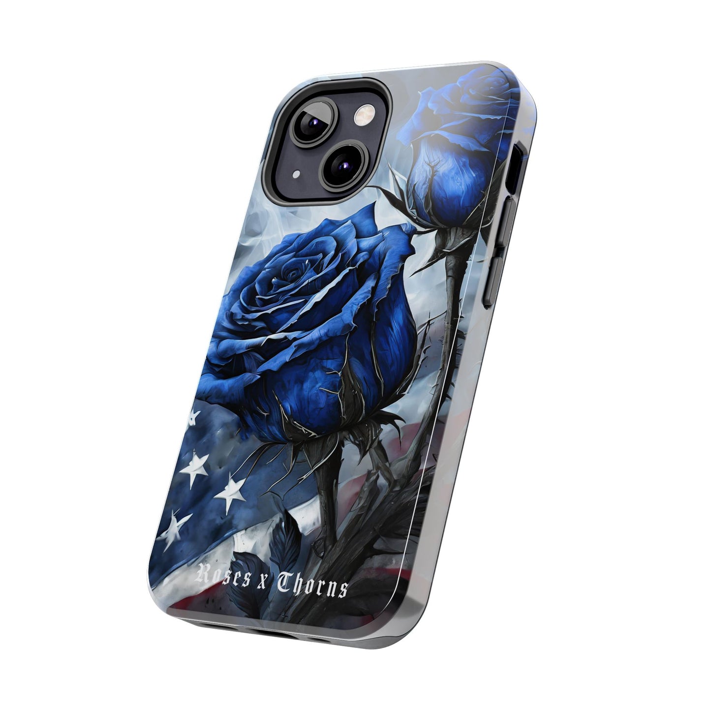 American Blue Roses x Thorns Phone Cases