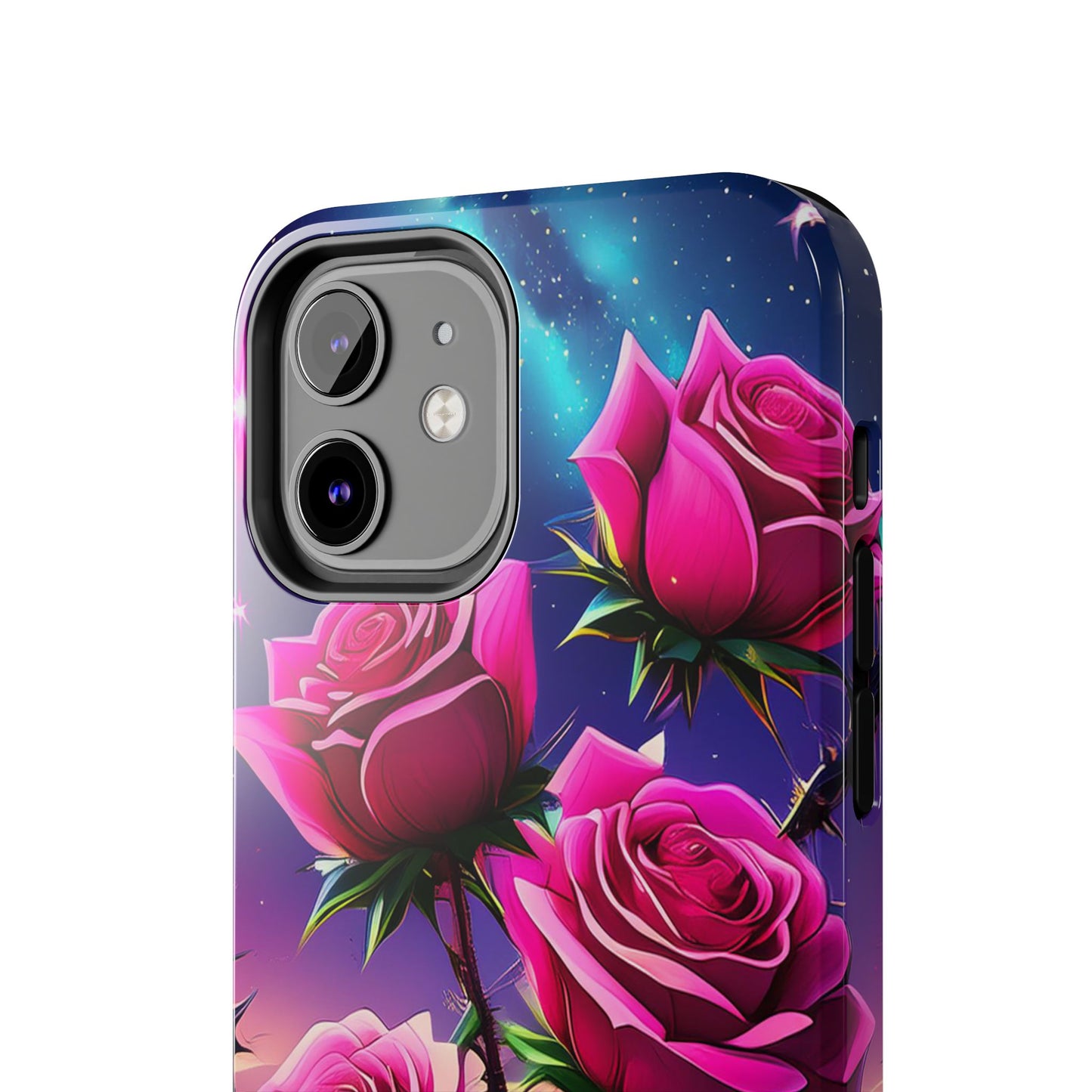 Pink Desert Roses x Thorns Phone Cases