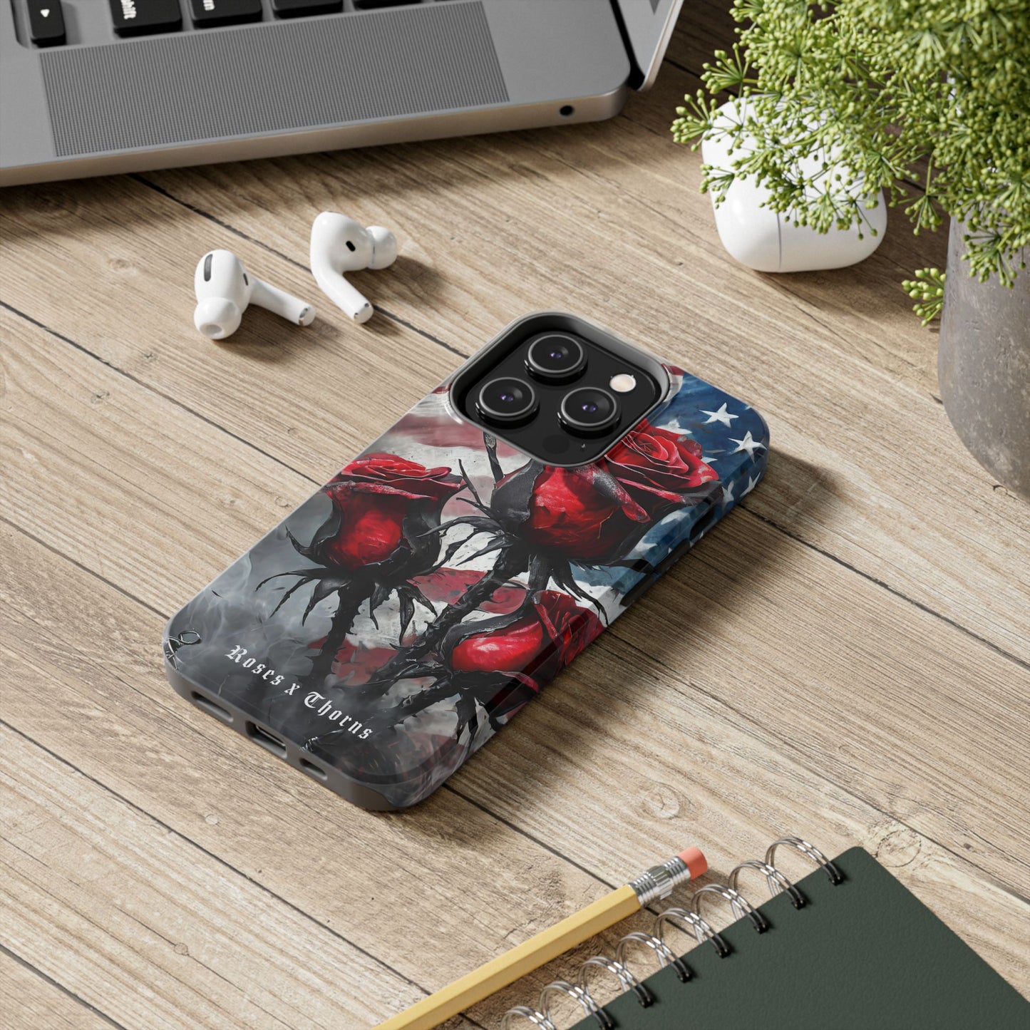 American Red Roses x Thorns Phone Cases