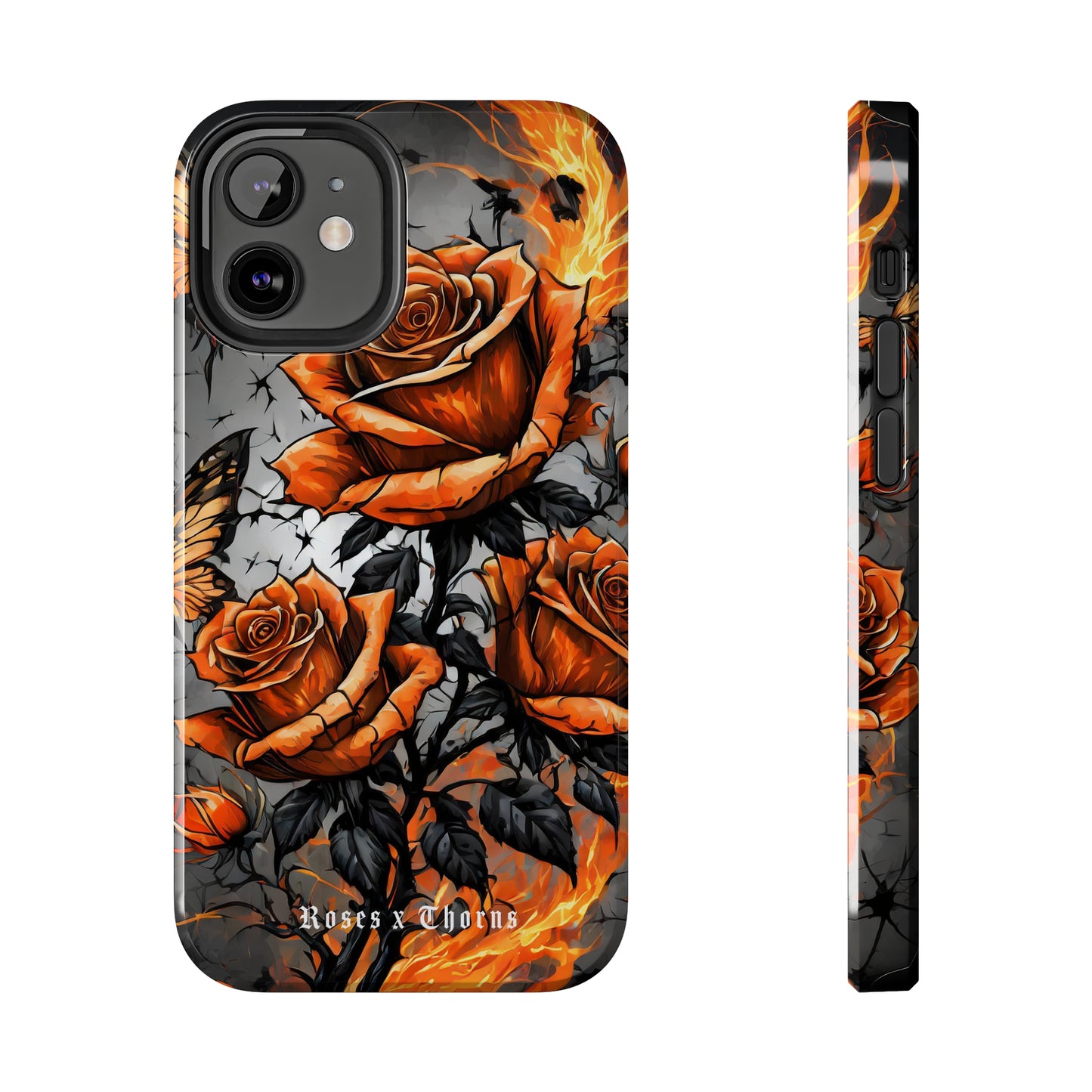 Orange Roses x Thorns Tough Phone Cases