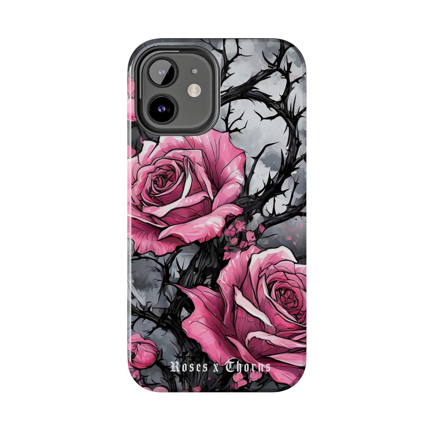 Pink Roses x Thorns Tough Phone Cases