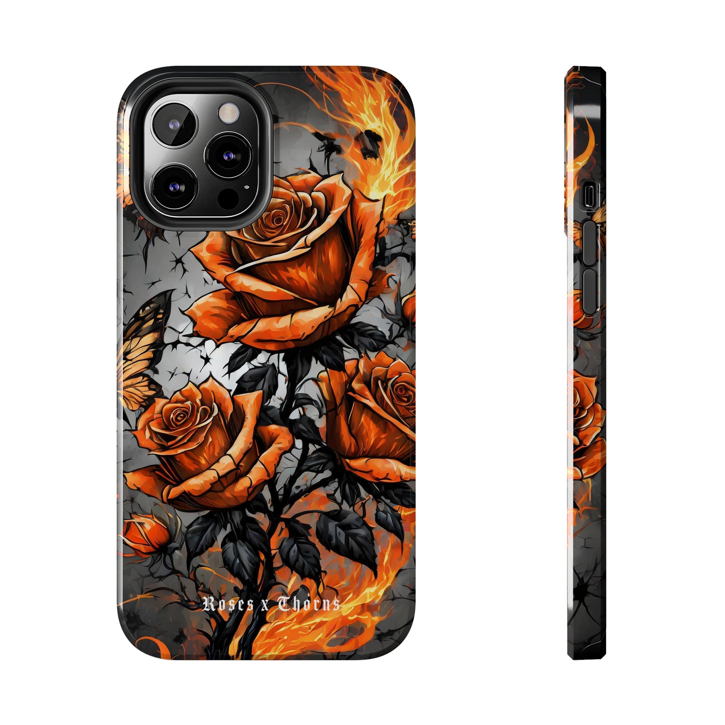 Orange Roses x Thorns Tough Phone Cases