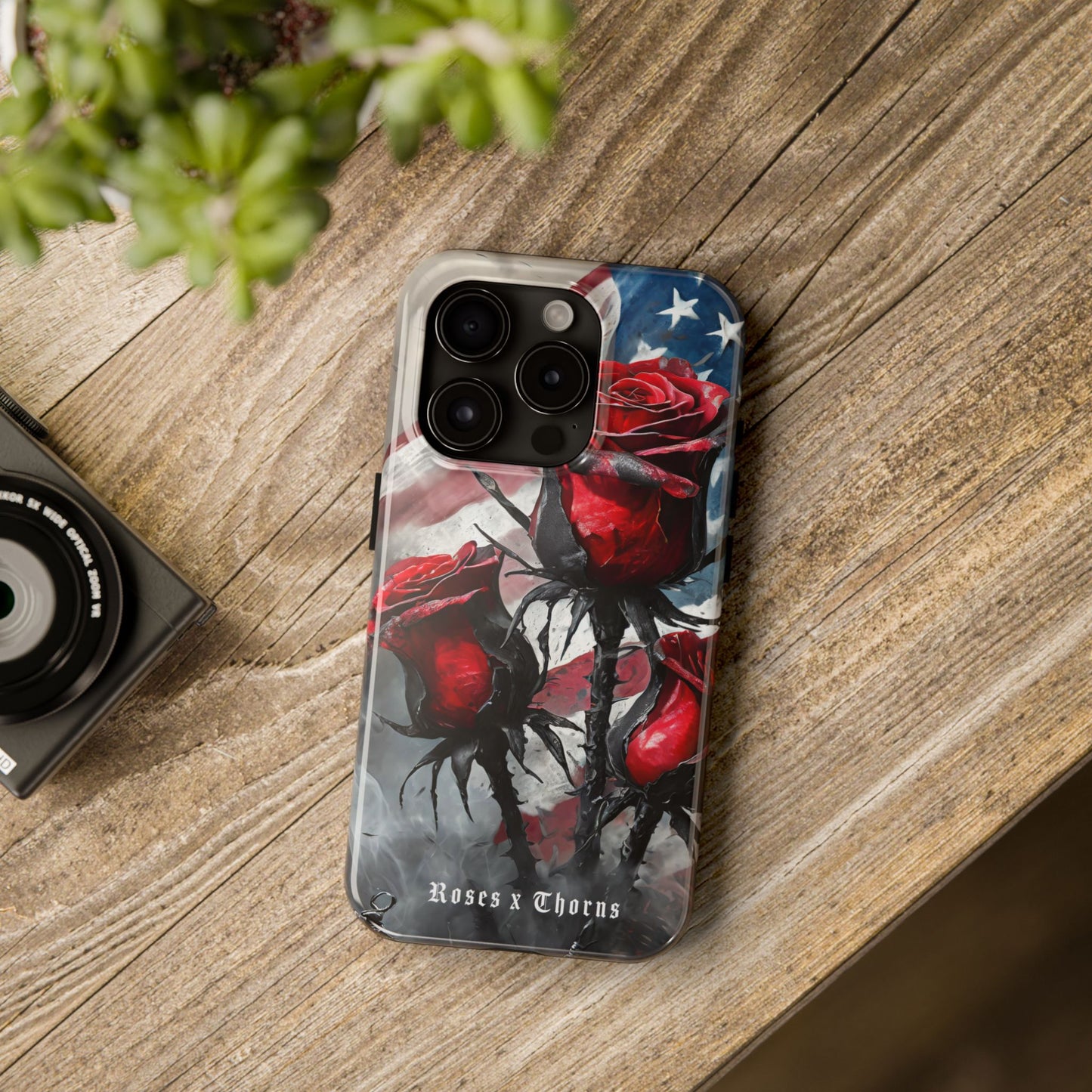 American Red Roses x Thorns Phone Cases