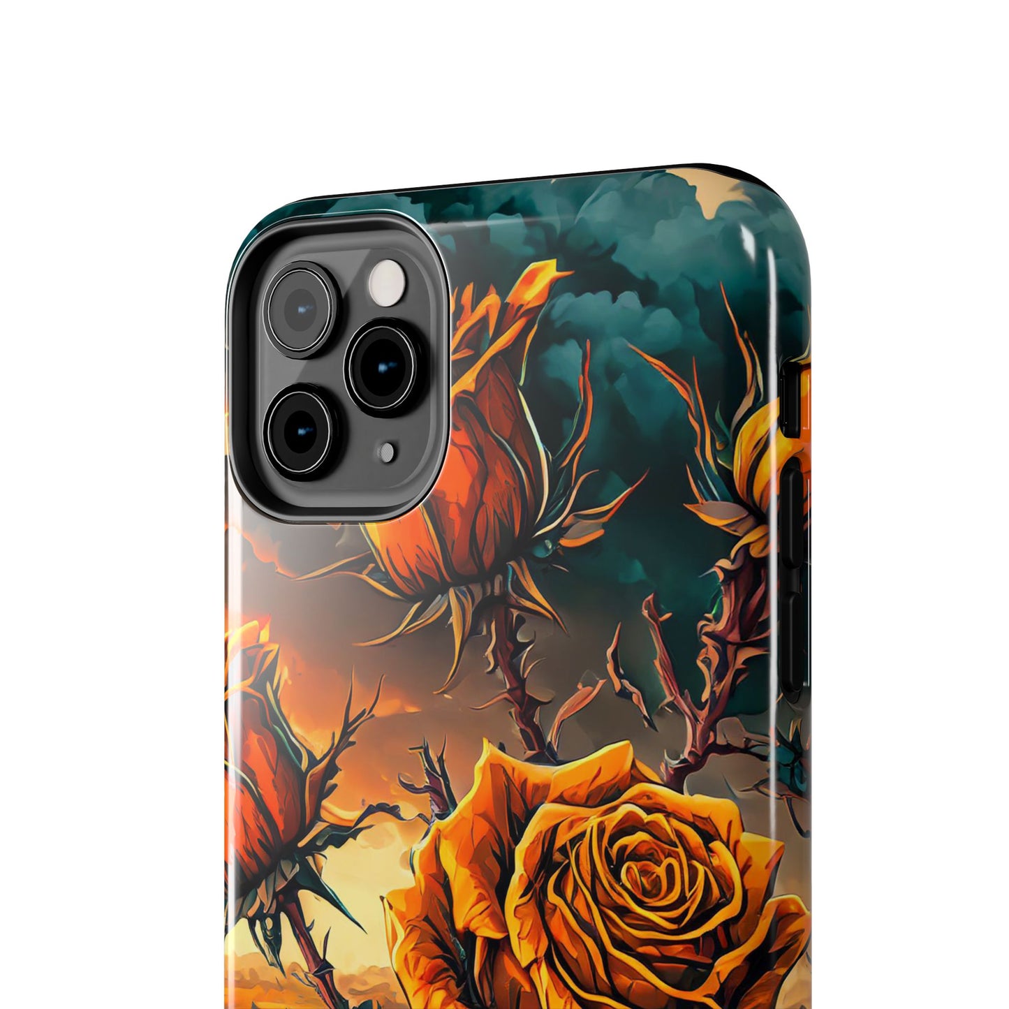 Orange Desert Roses x Thorns Phone Cases