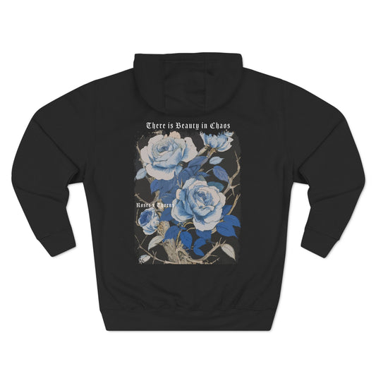 Blue Roses x Thorns Fleece Hoodie