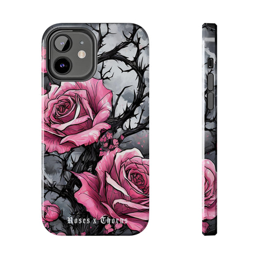 Pink Roses x Thorns Tough Phone Cases