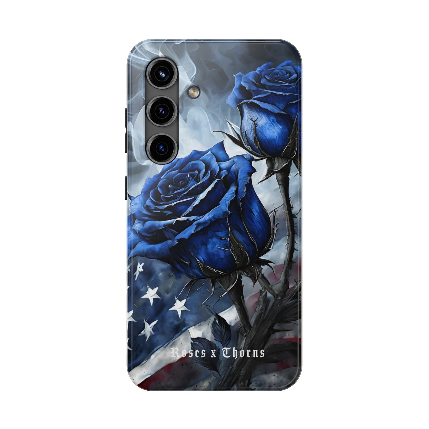 American Blue Roses x Thorns Phone Cases