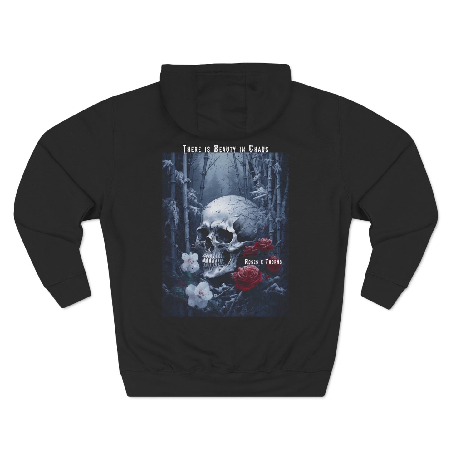 Snow Skull x Roses x Thorns Fleece Hoodie