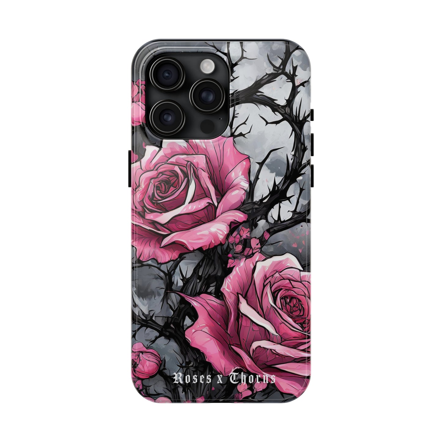 Pink Roses x Thorns Tough Phone Cases