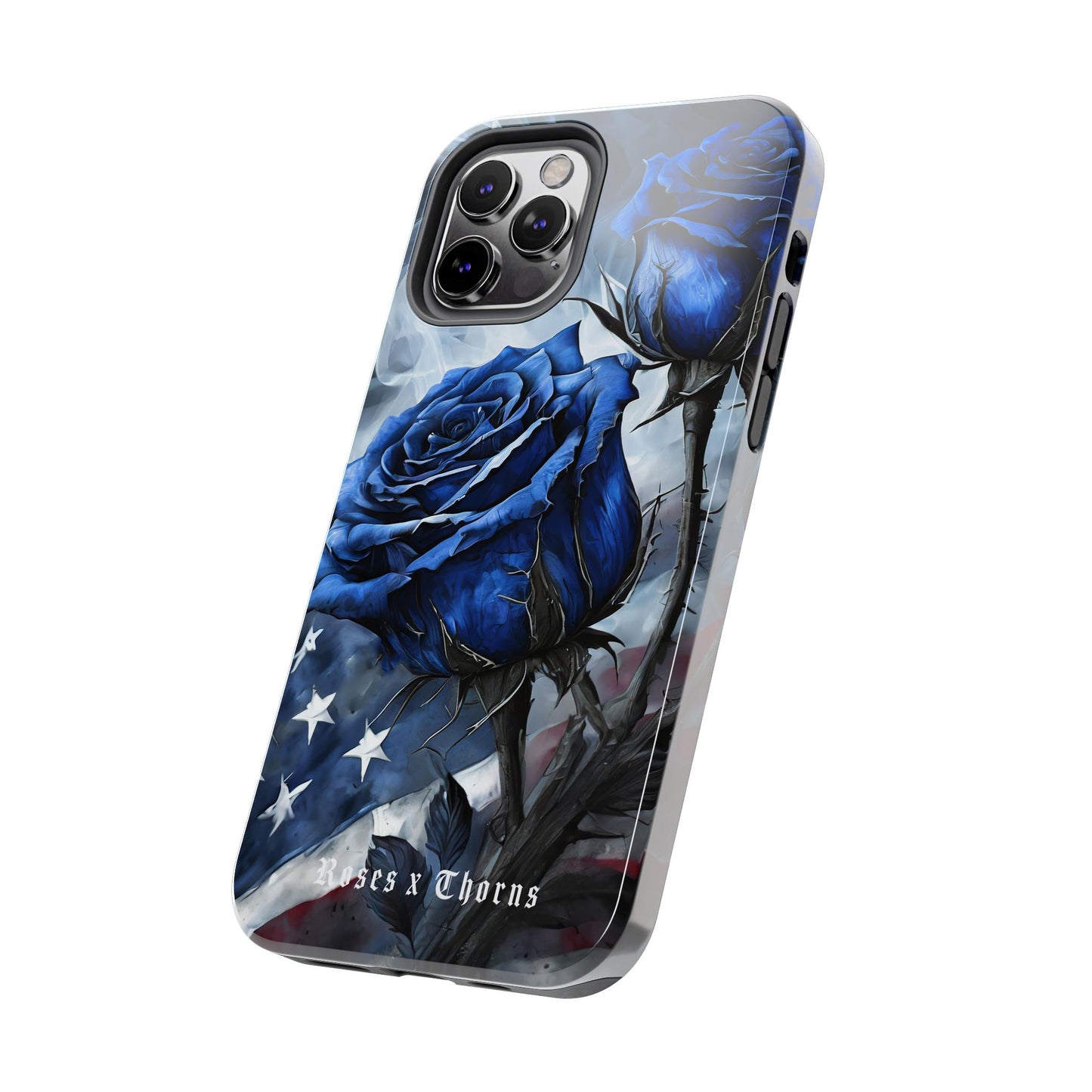 American Blue Roses x Thorns Phone Cases