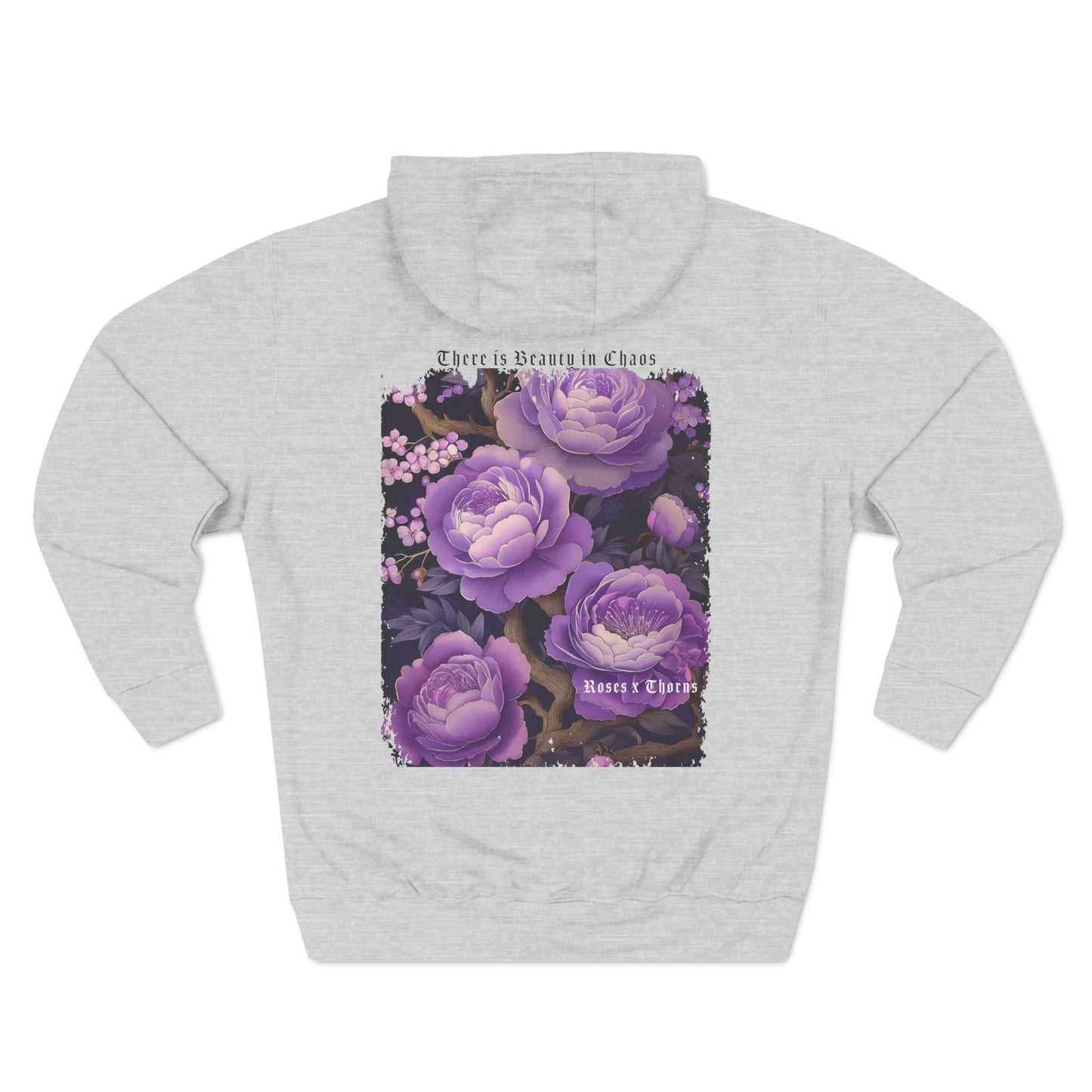 Purple Roses x Thorns Fleece Hoodie