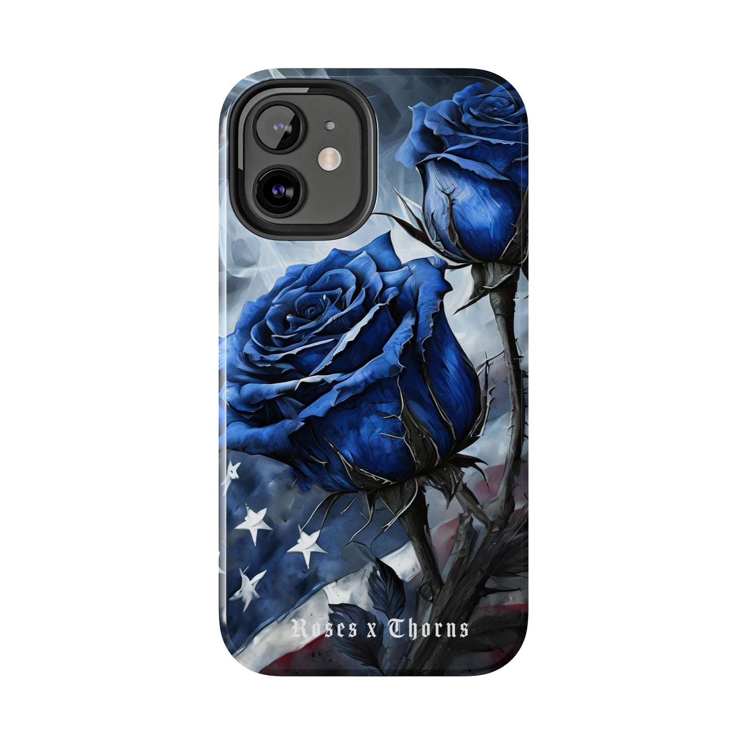 American Blue Roses x Thorns Phone Cases