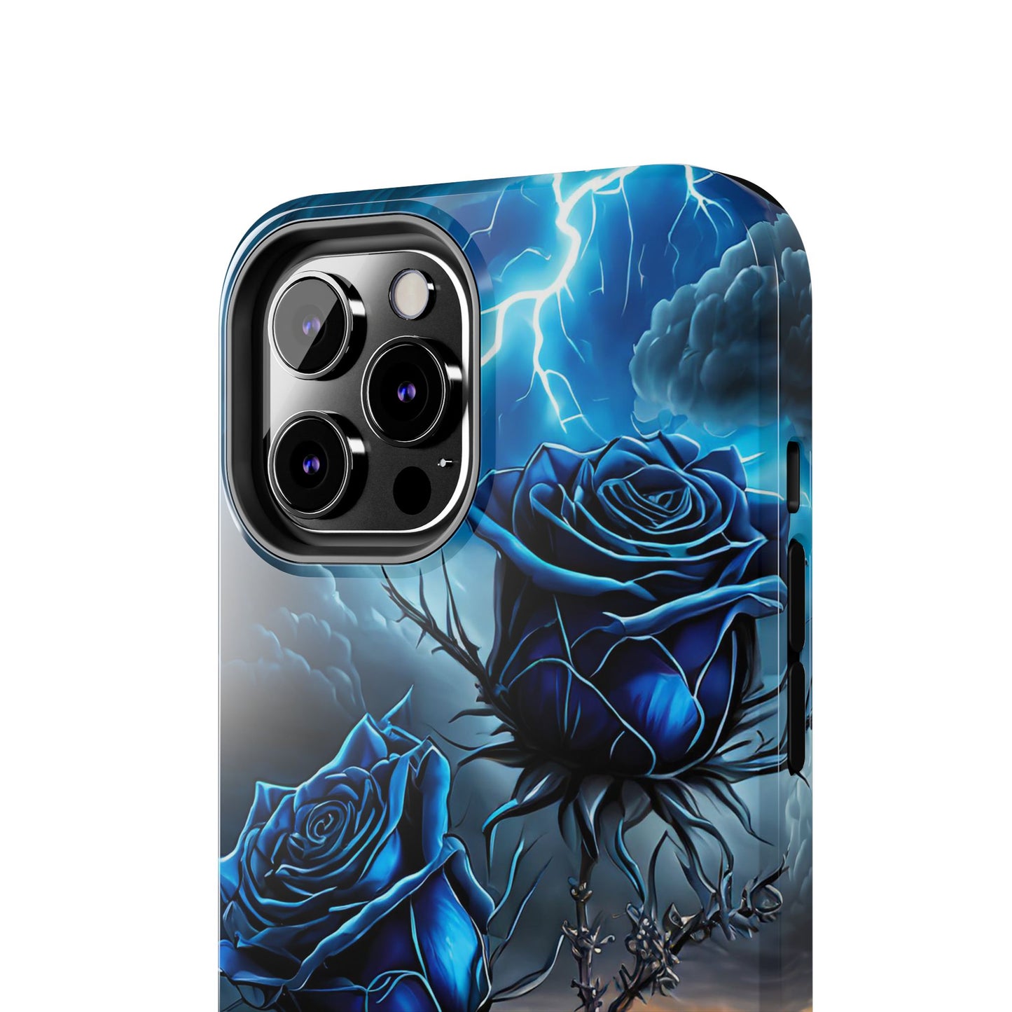 Blue Desert Roses x Thorns Phone Cases