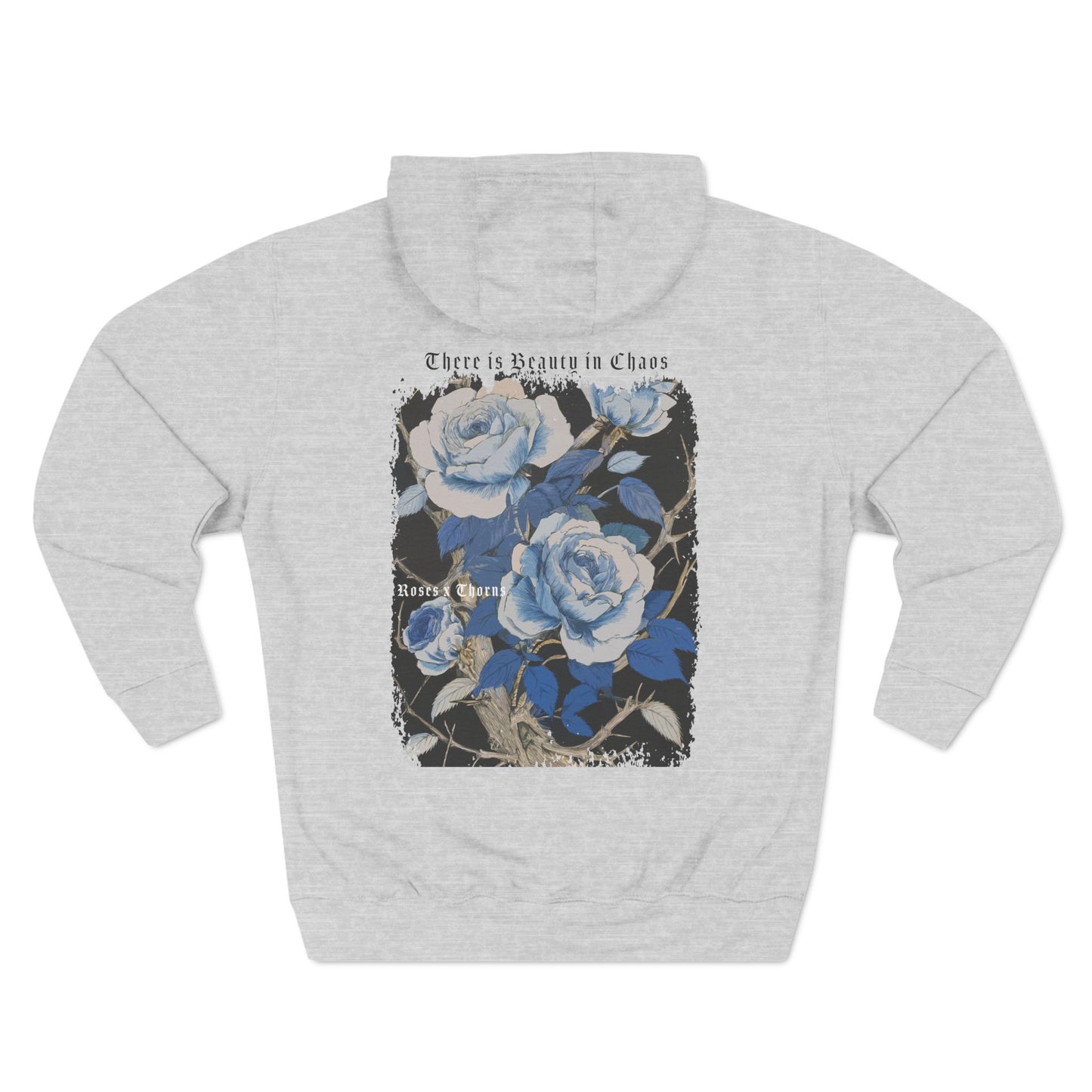 Blue Roses x Thorns Fleece Hoodie