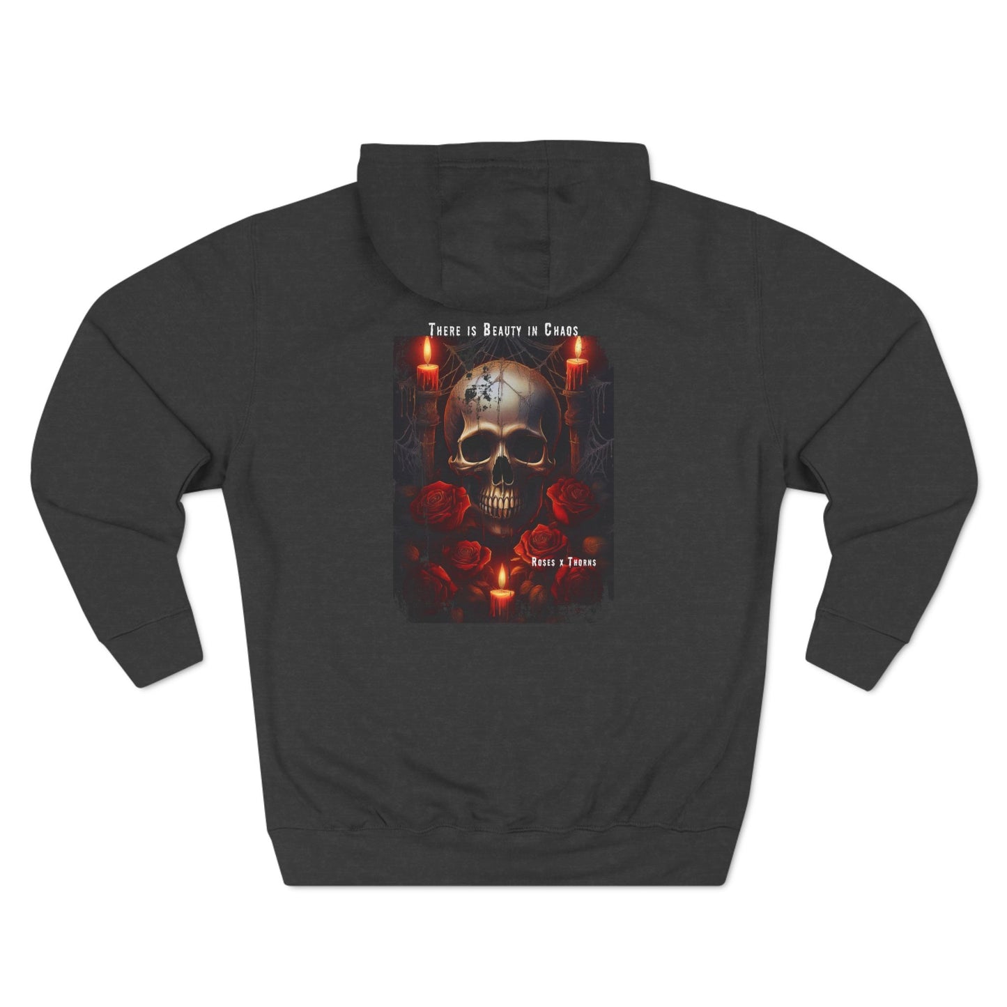 Red Skull Roses x Thorns Fleece Hoodie