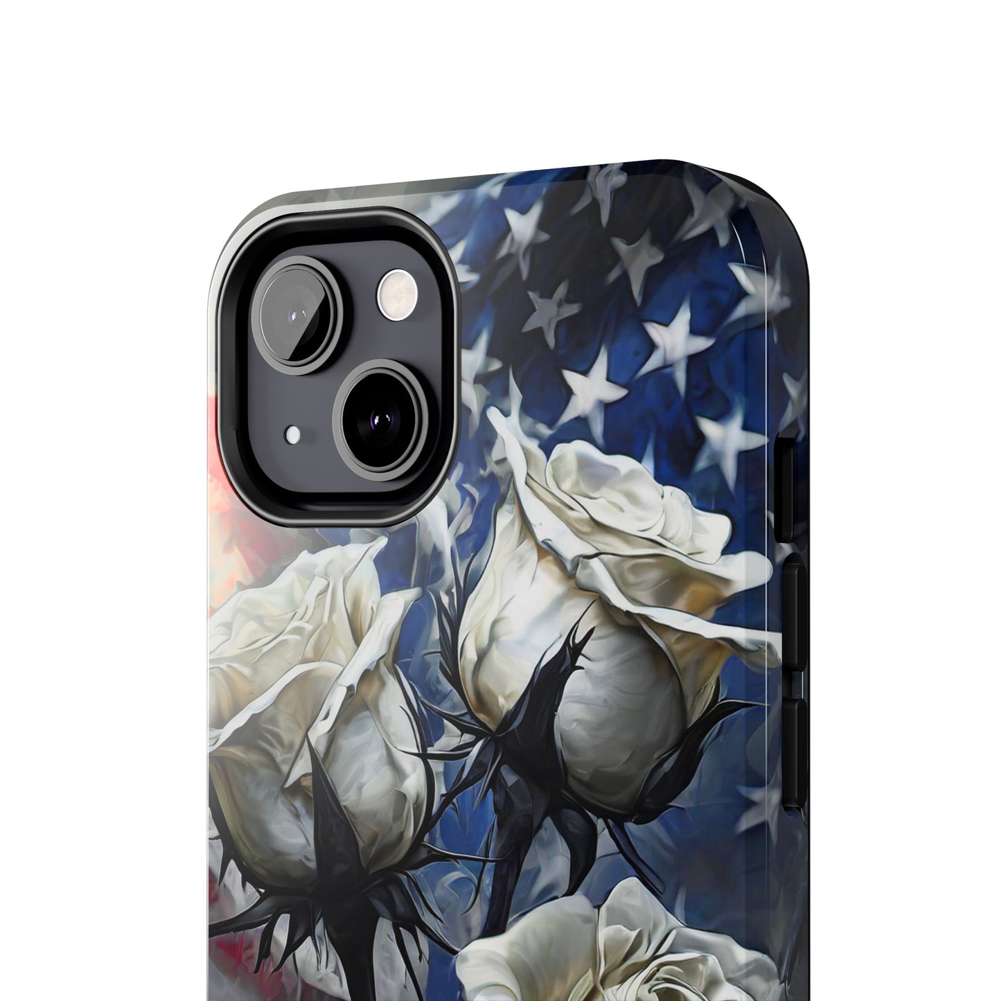 American White Roses x Thorns Phone Cases