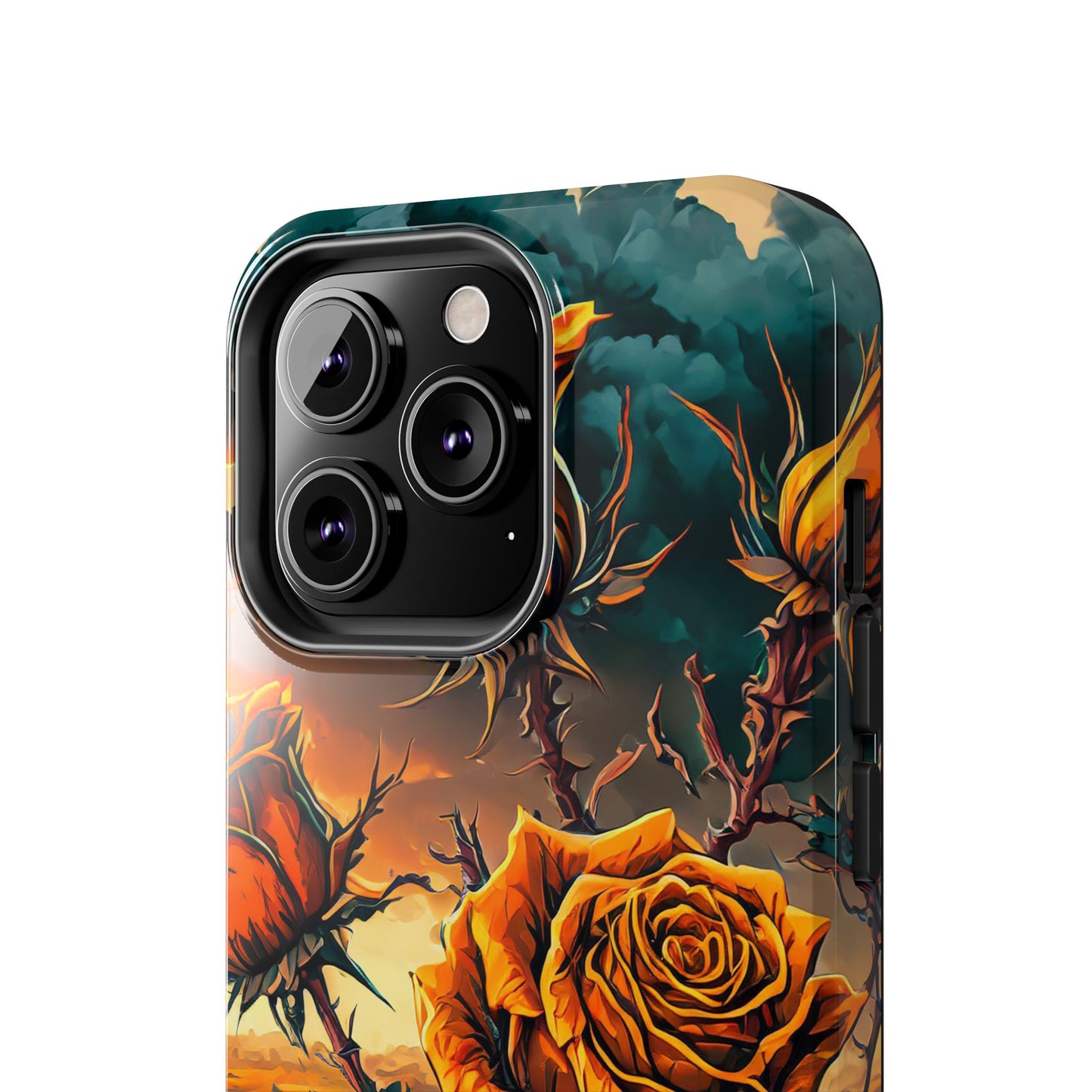 Orange Desert Roses x Thorns Phone Cases