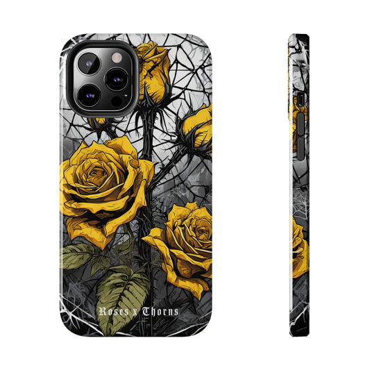 Yellow Roses x Thorns Tough Phone Cases