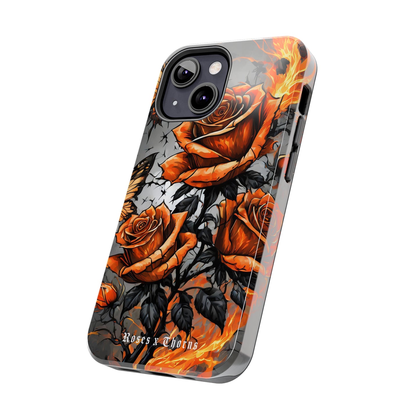 Orange Roses x Thorns Tough Phone Cases