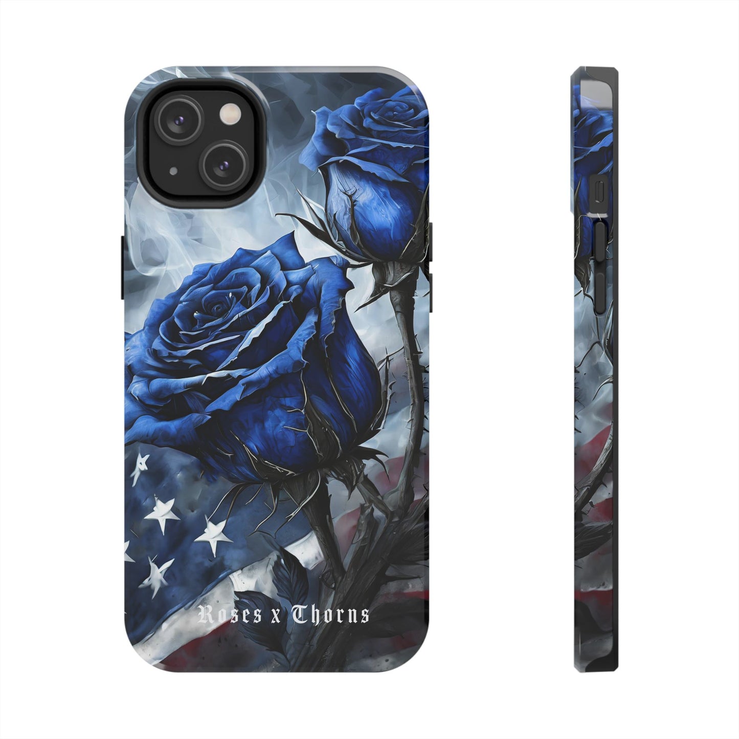 American Blue Roses x Thorns Phone Cases