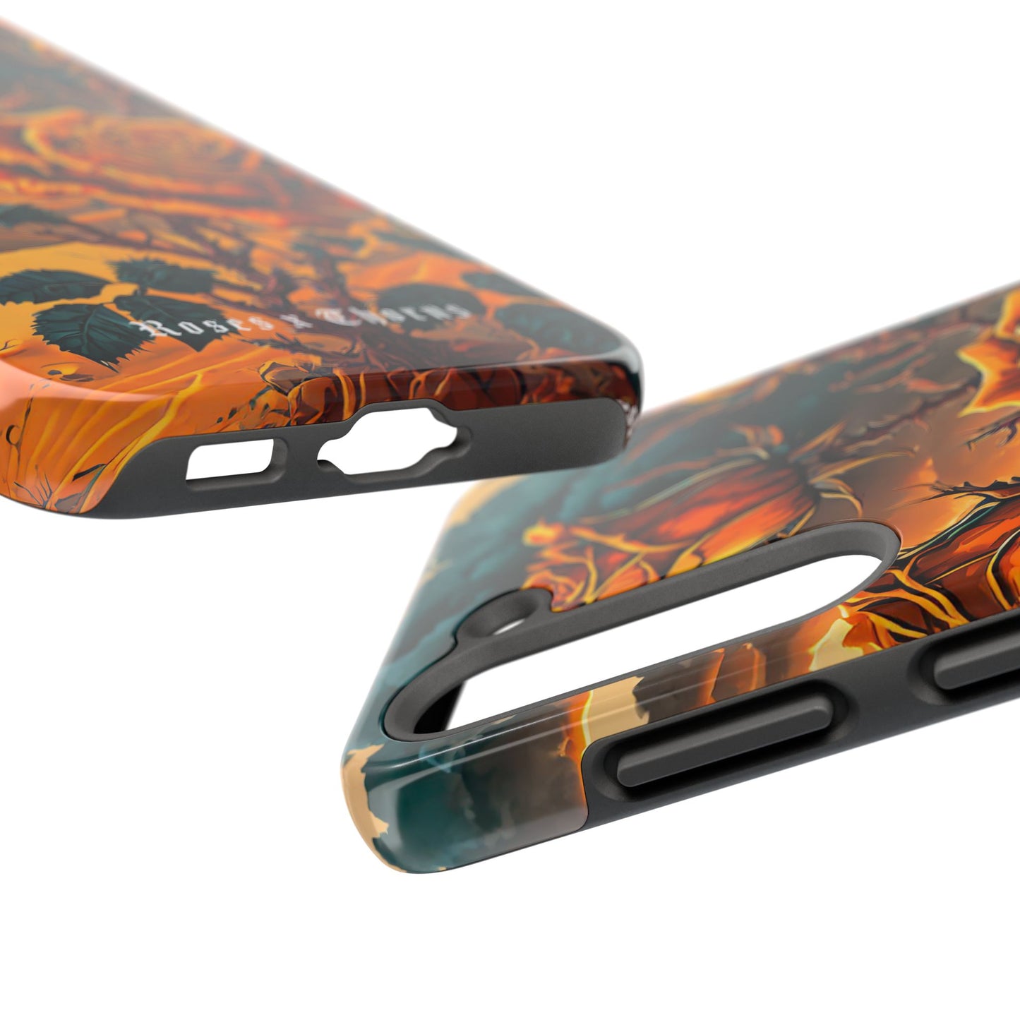 Orange Desert Roses x Thorns Phone Cases