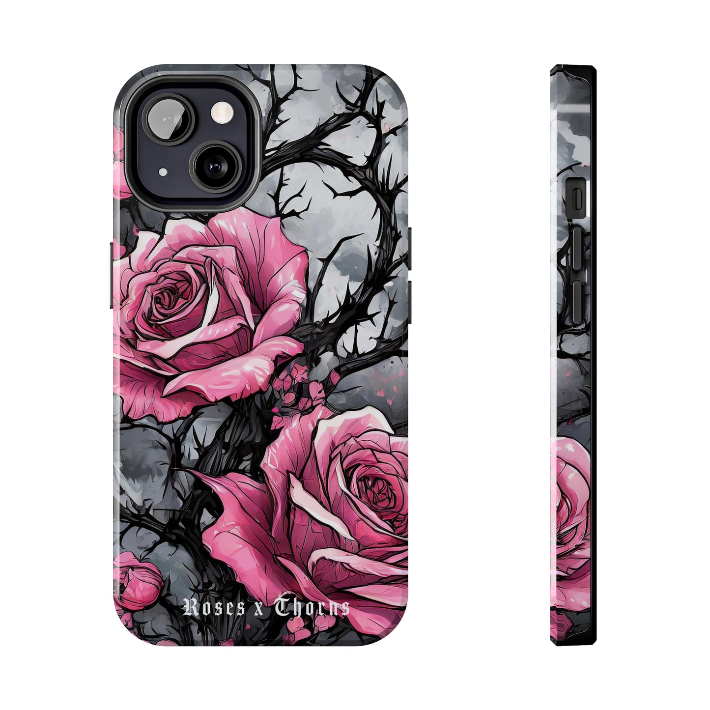 Pink Roses x Thorns Tough Phone Cases