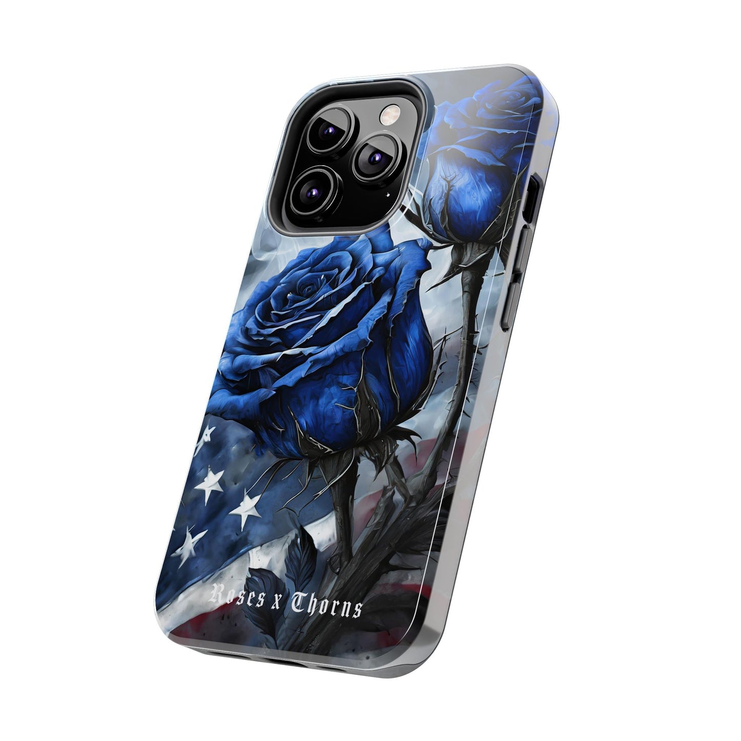 American Blue Roses x Thorns Phone Cases