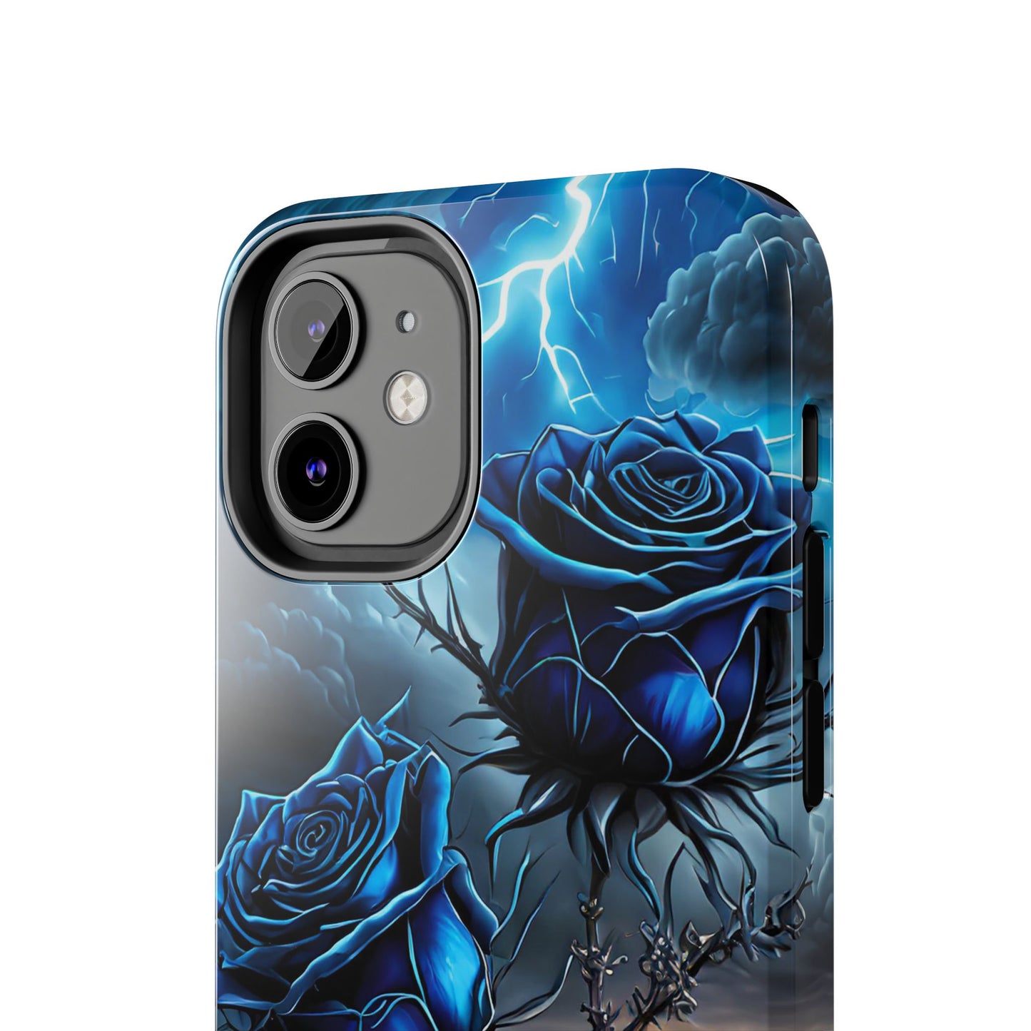 Blue Desert Roses x Thorns Phone Cases