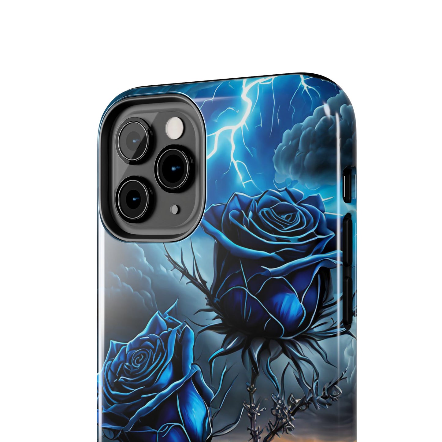 Blue Desert Roses x Thorns Phone Cases