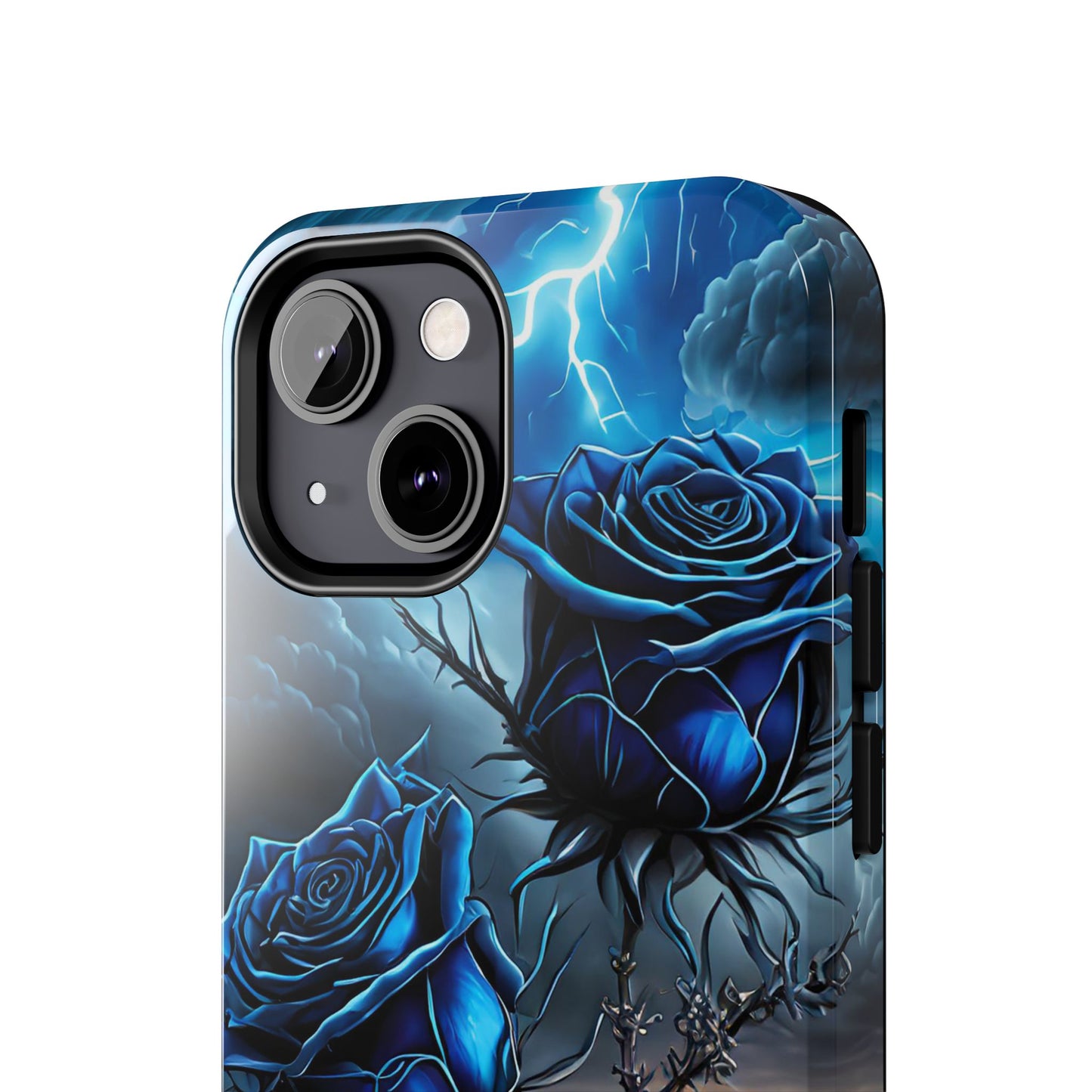 Blue Desert Roses x Thorns Phone Cases