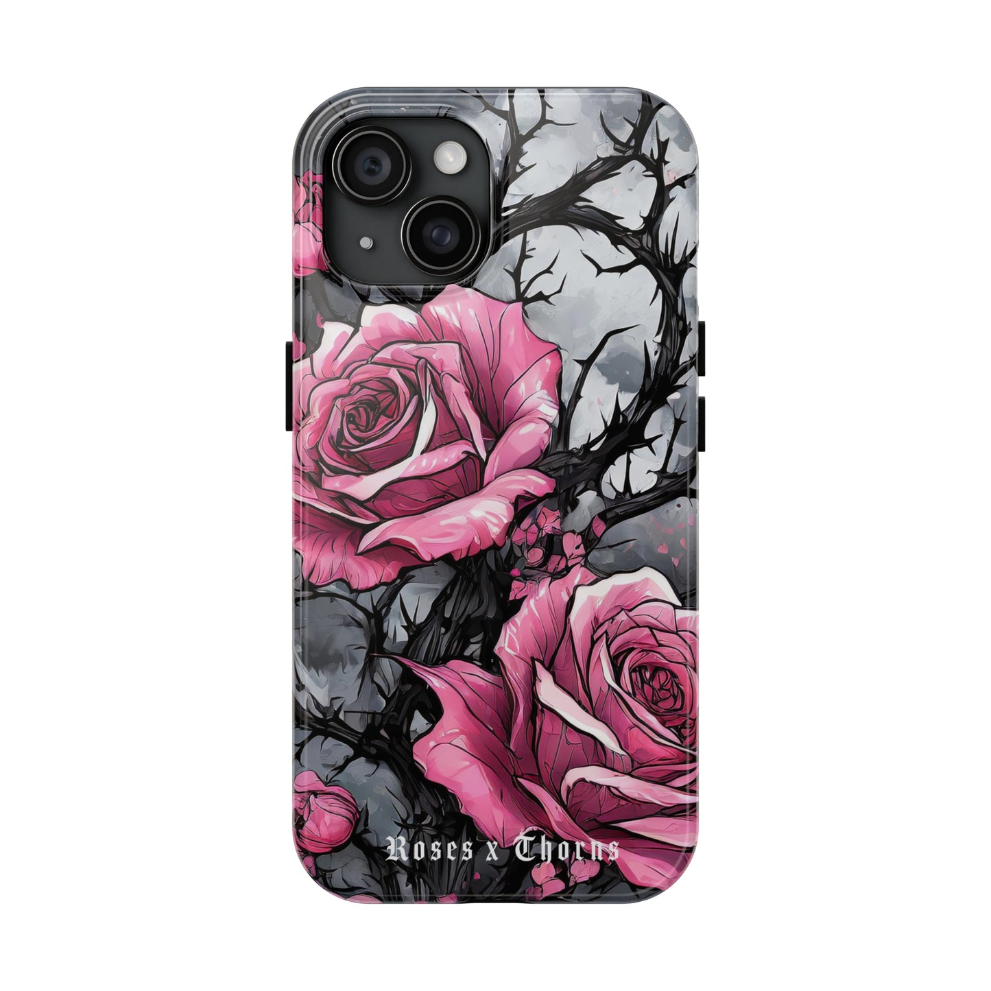 Pink Roses x Thorns Tough Phone Cases