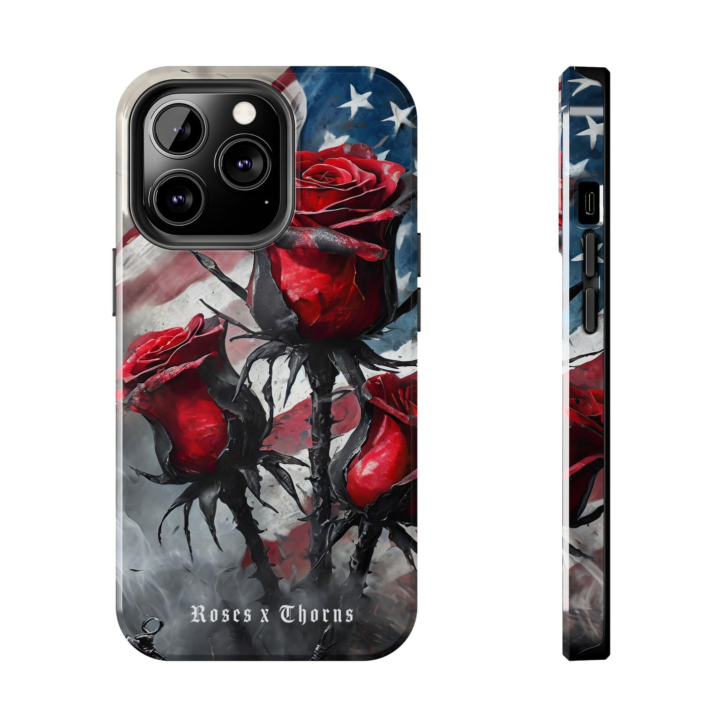 American Red Roses x Thorns Phone Cases