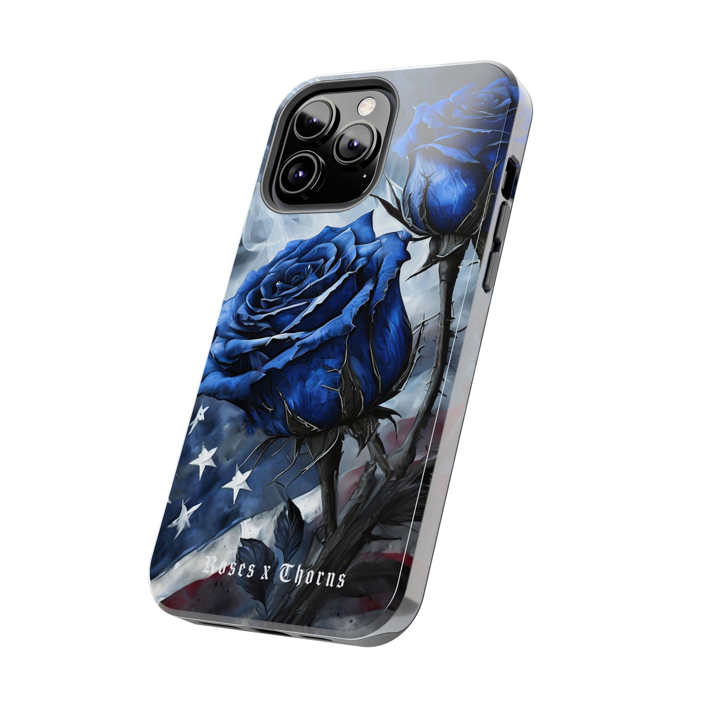 American Blue Roses x Thorns Phone Cases