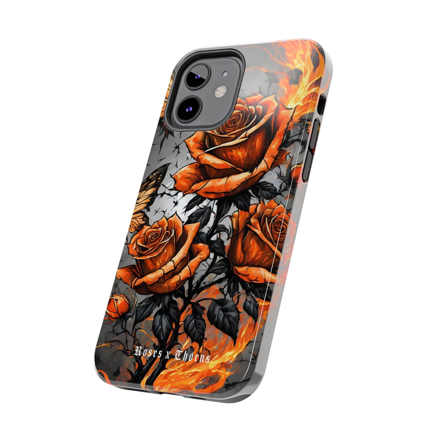 Orange Roses x Thorns Tough Phone Cases