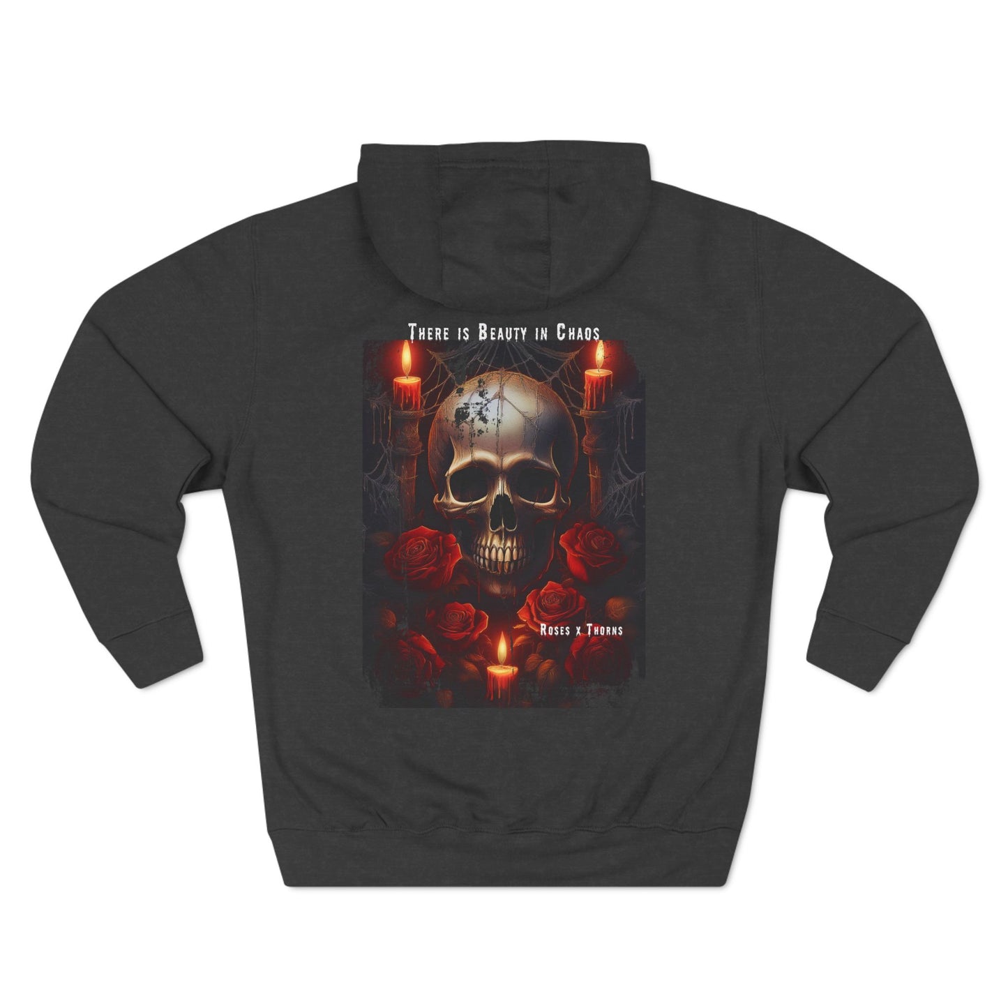 Red Skull Roses x Thorns Fleece Hoodie