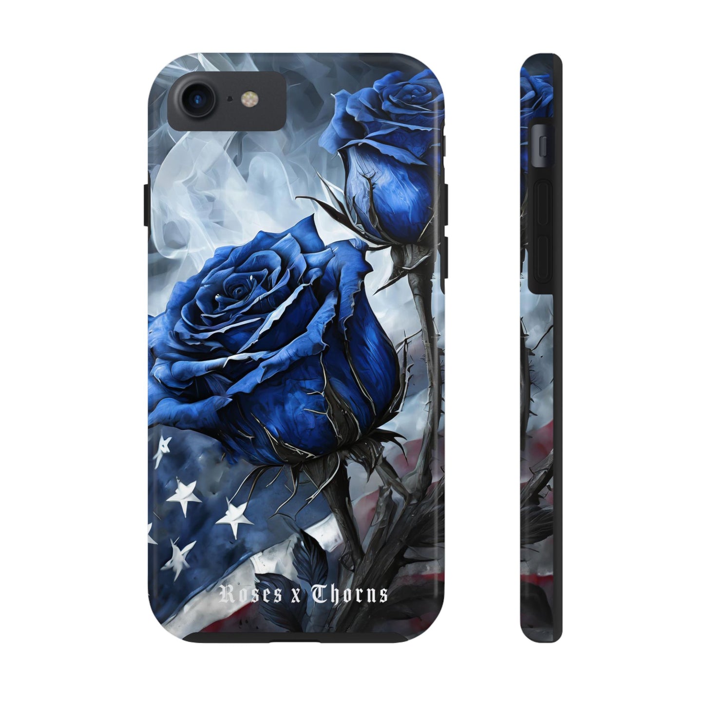 American Blue Roses x Thorns Phone Cases