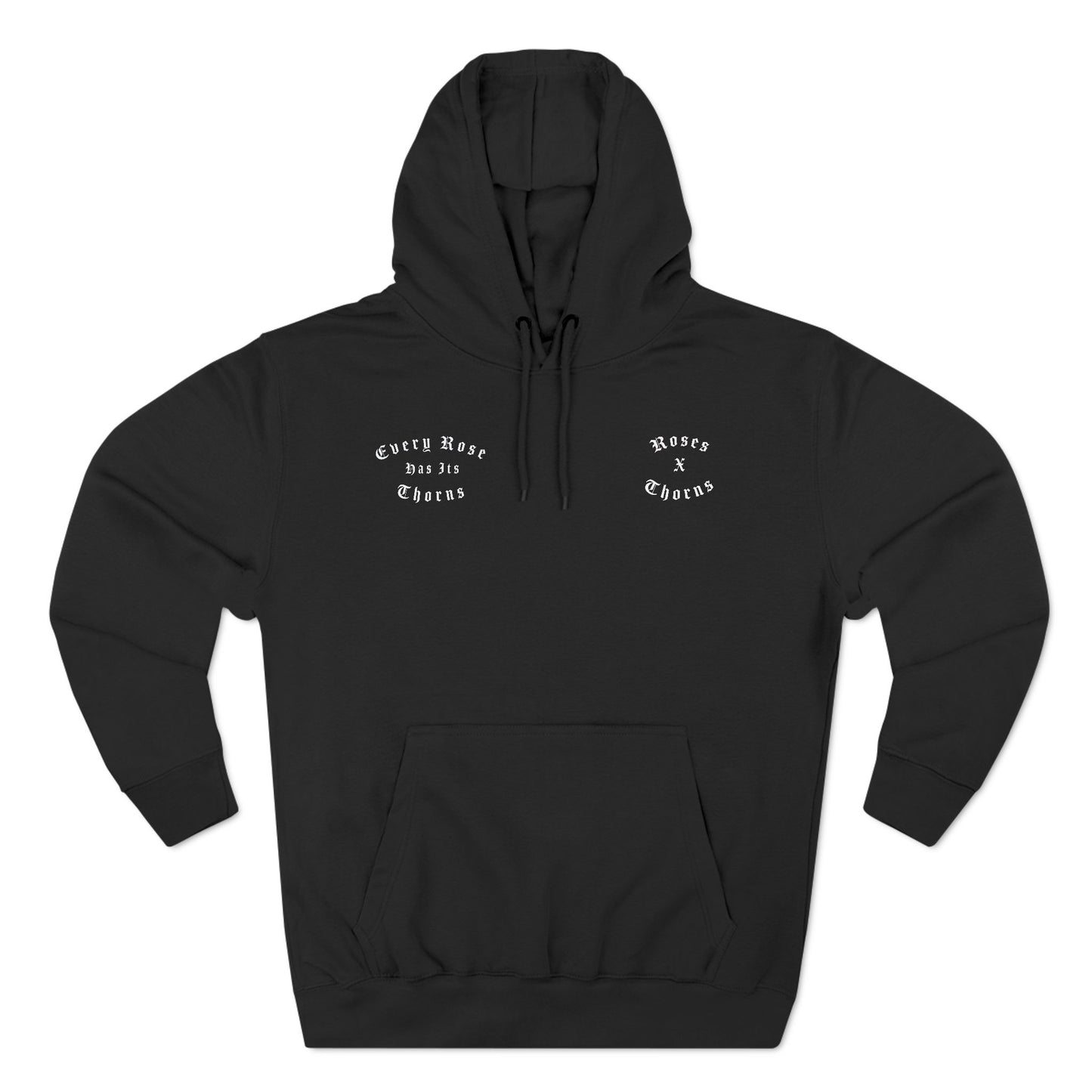 Antlers Black Roses x Thorns Three-Panel Fleece Hoodie