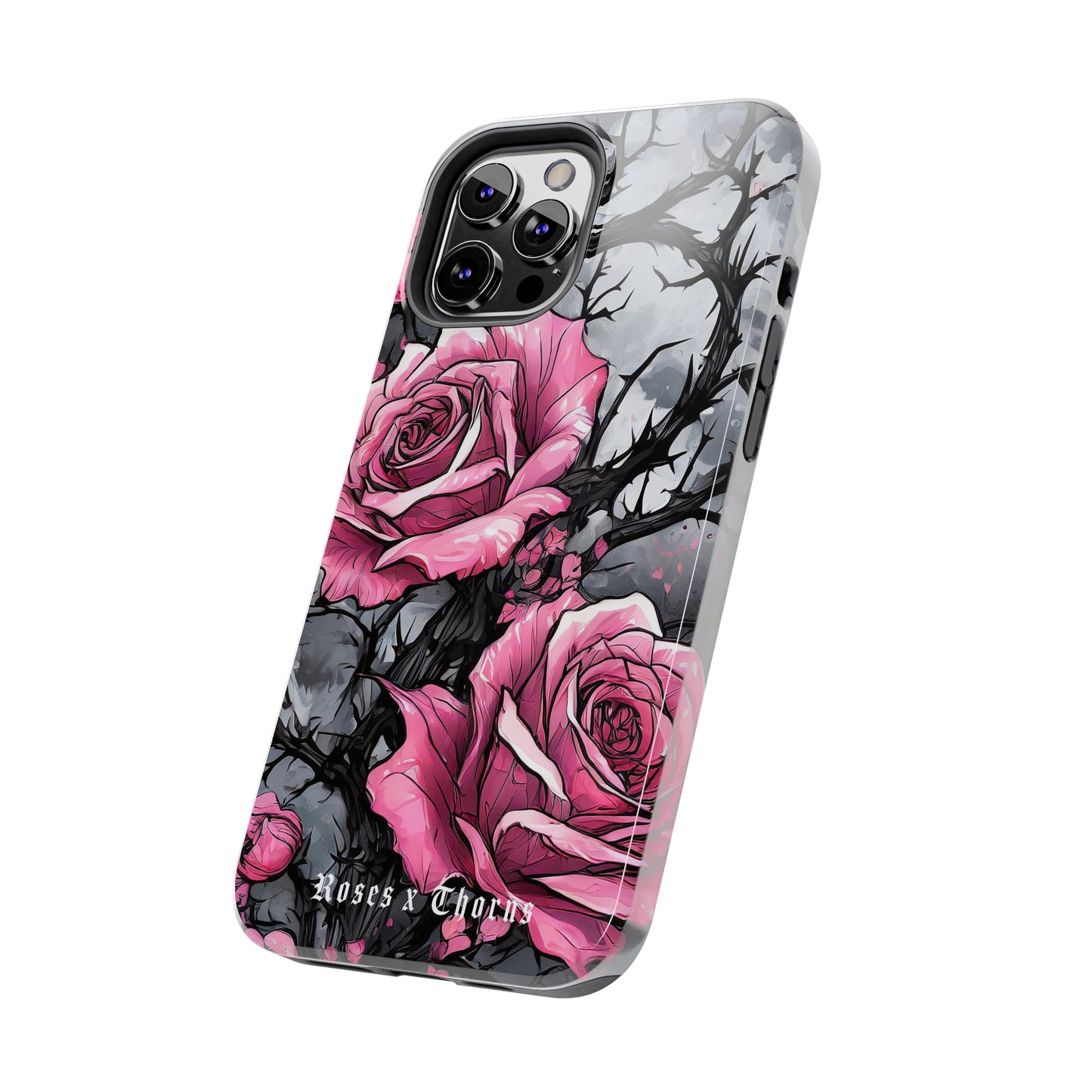 Pink Roses x Thorns Tough Phone Cases