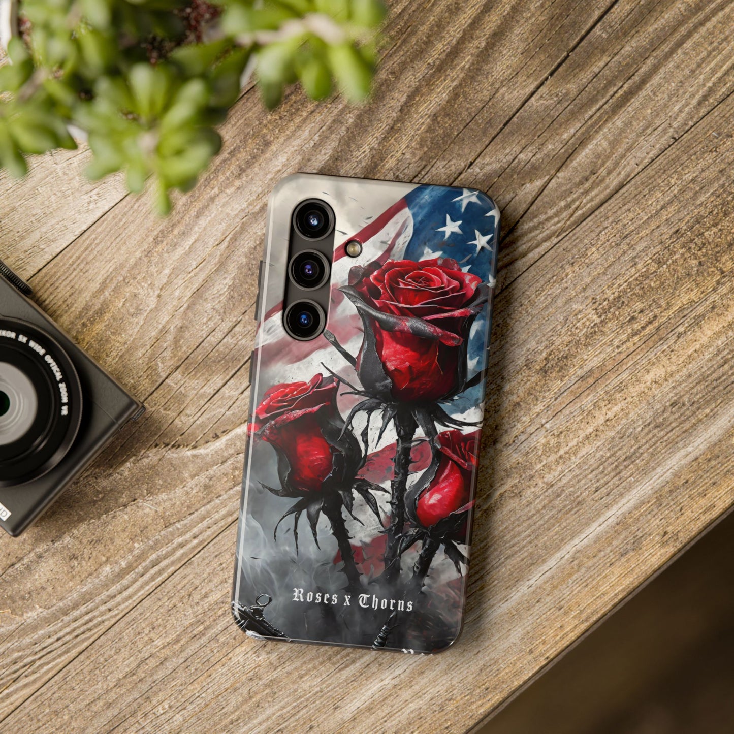 American Red Roses x Thorns Phone Cases