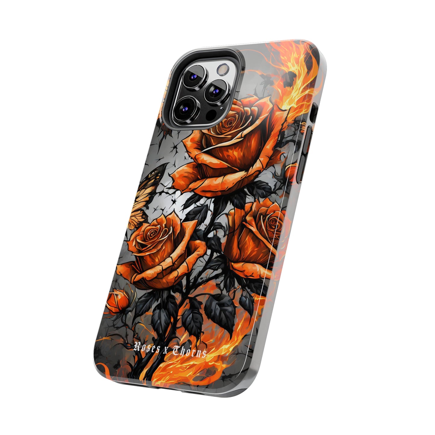 Orange Roses x Thorns Tough Phone Cases